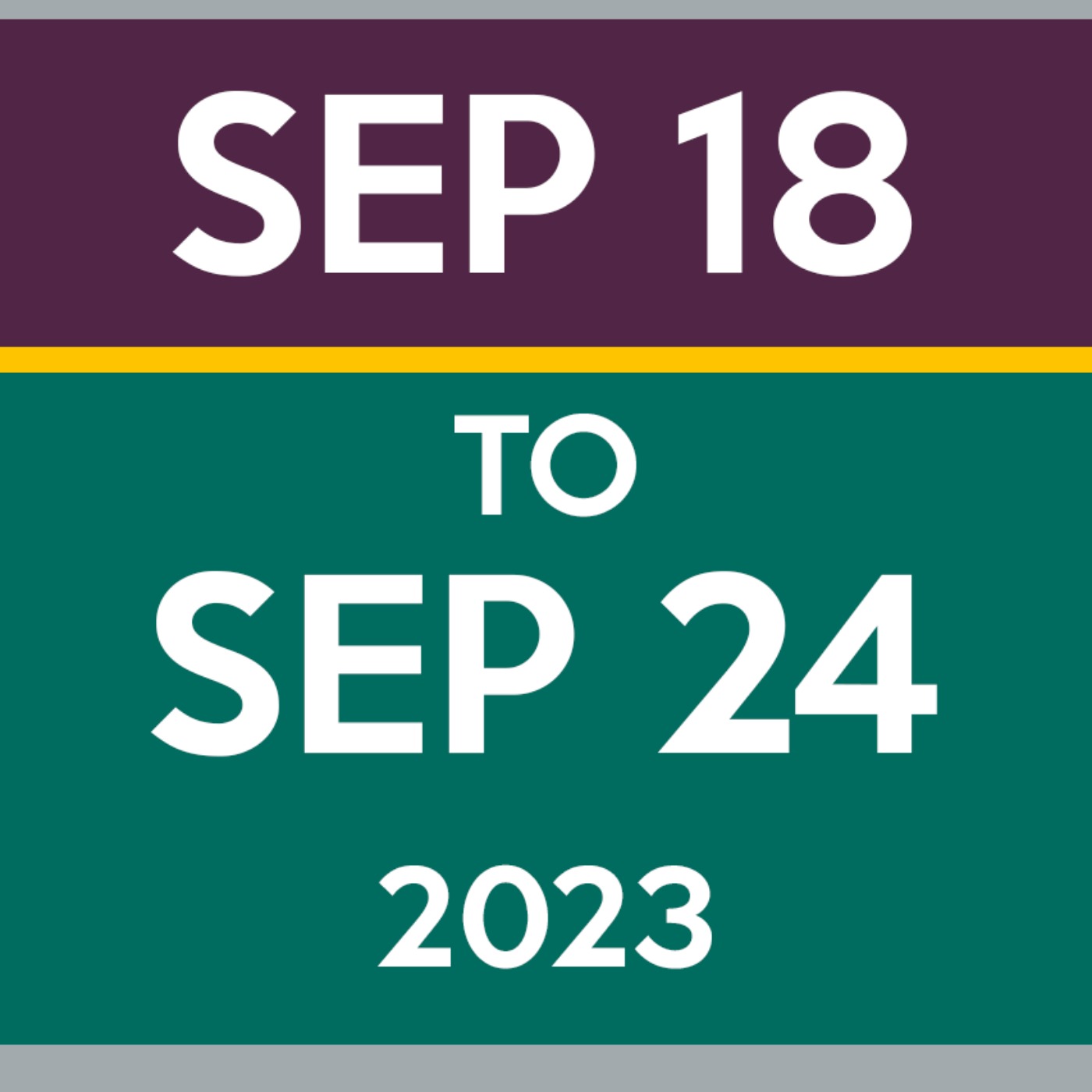 Week 38: Sep 18th to Sep 24th, 2023
