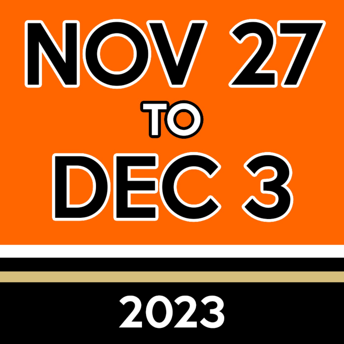 Week 48: Nov 27th to Dec 3rd, 2023