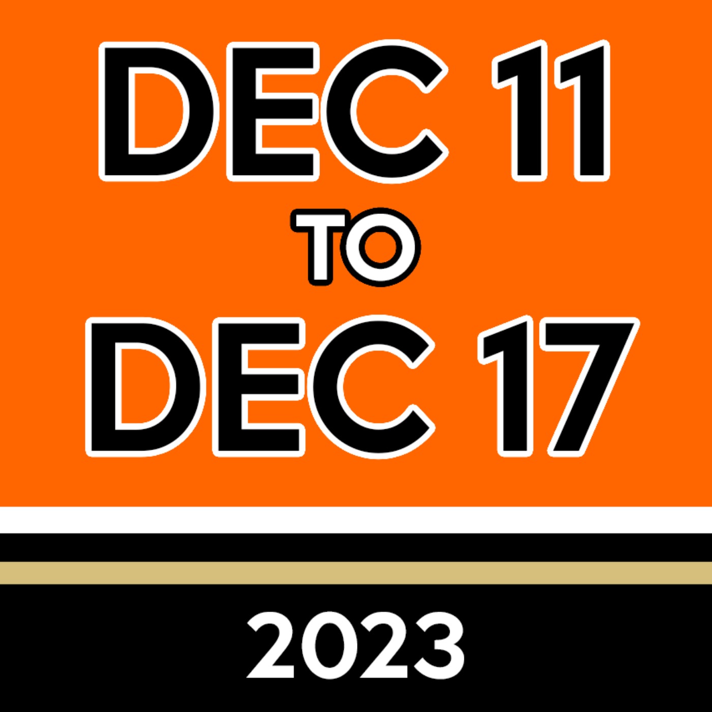 Week 50: Dec 11th to Dec 17th, 2023