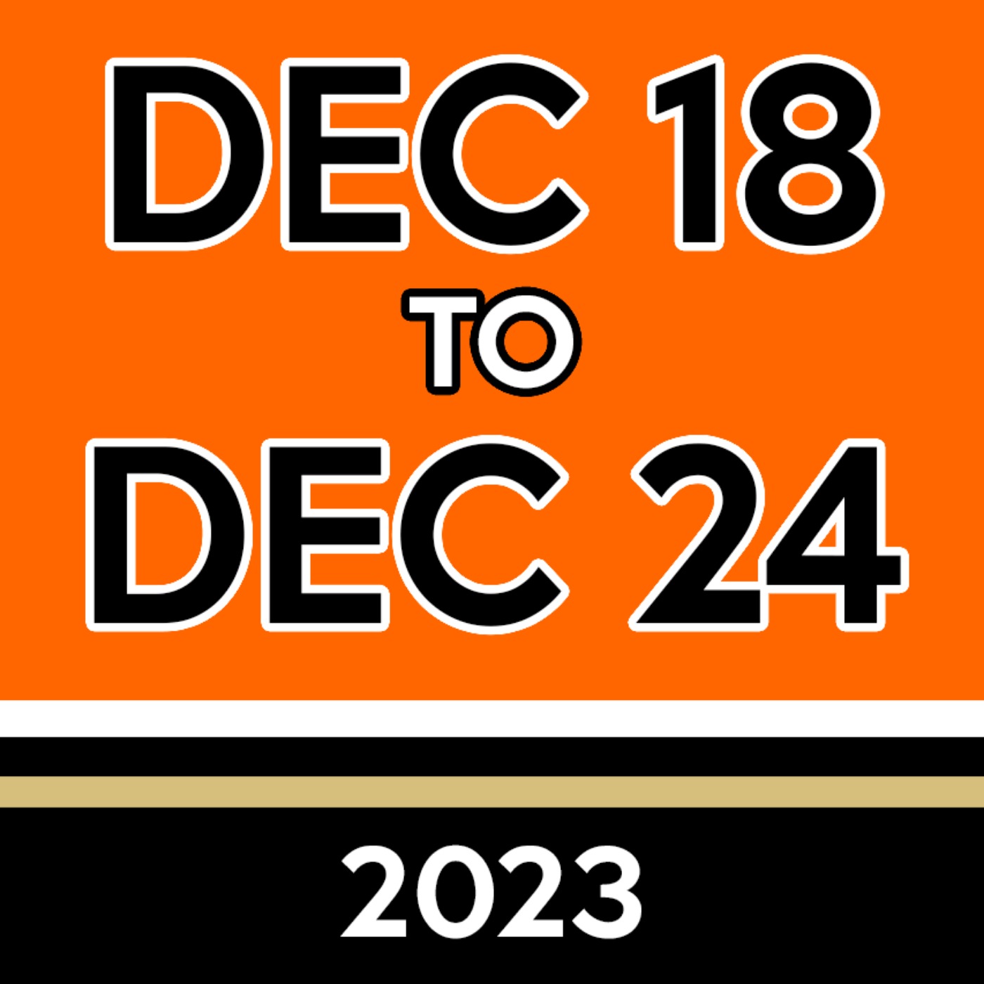 Week 51: Dec 18th to Dec 24th, 2023