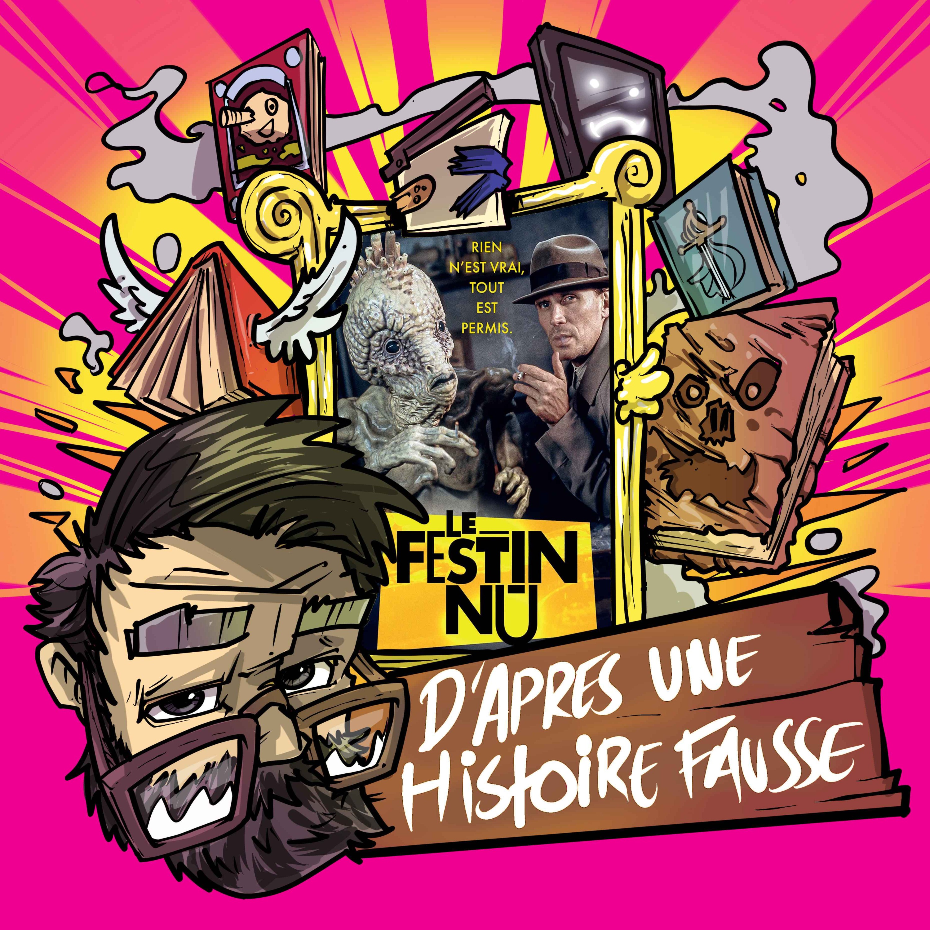 cover art for D'APRÈS UNE HISTOIRE FAUSSE - Le Festin Nu, ticket express pour biopic dur !