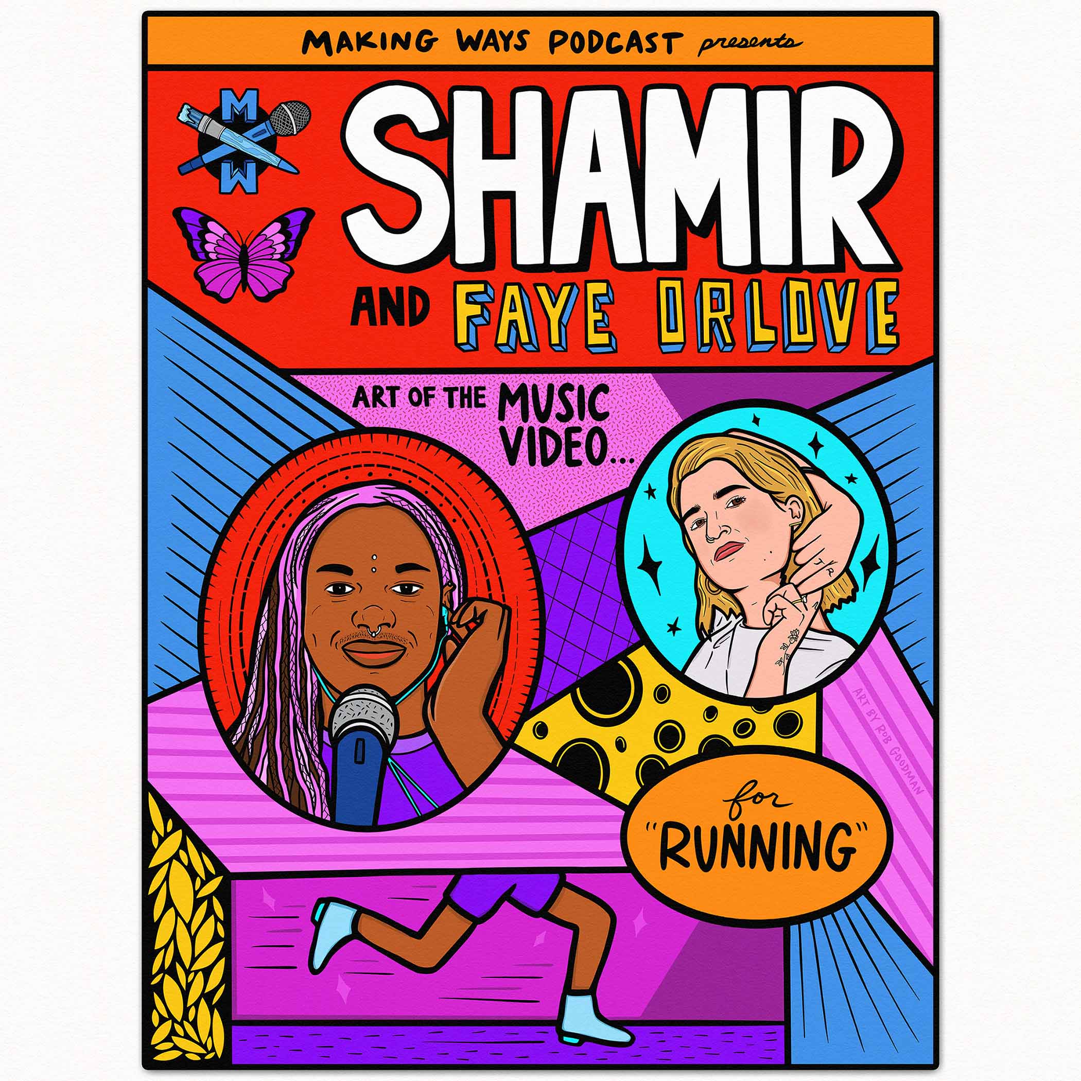 Shamir with artist Faye Orlove