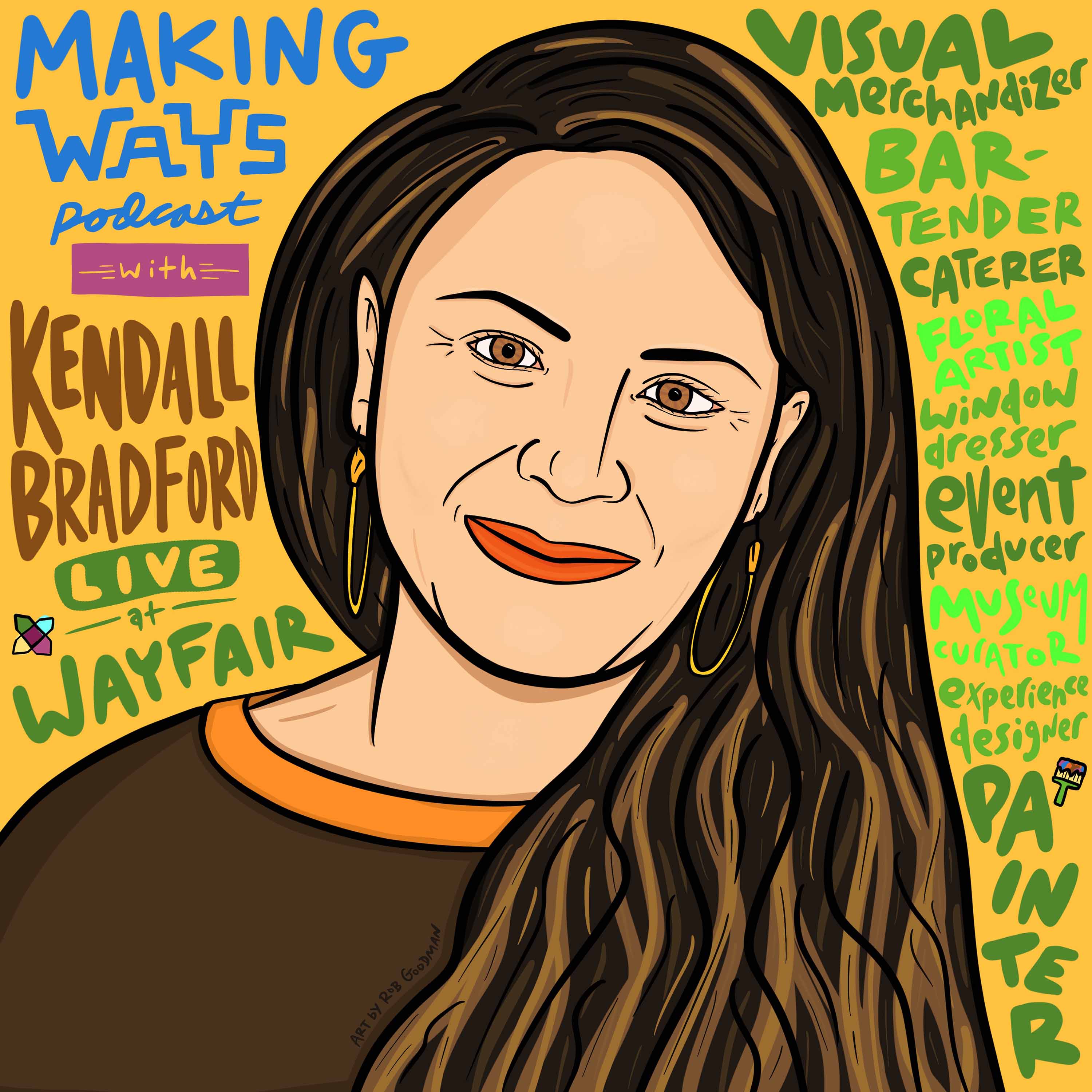 Experience designer and artist Kendall Bradford live at Wayfair