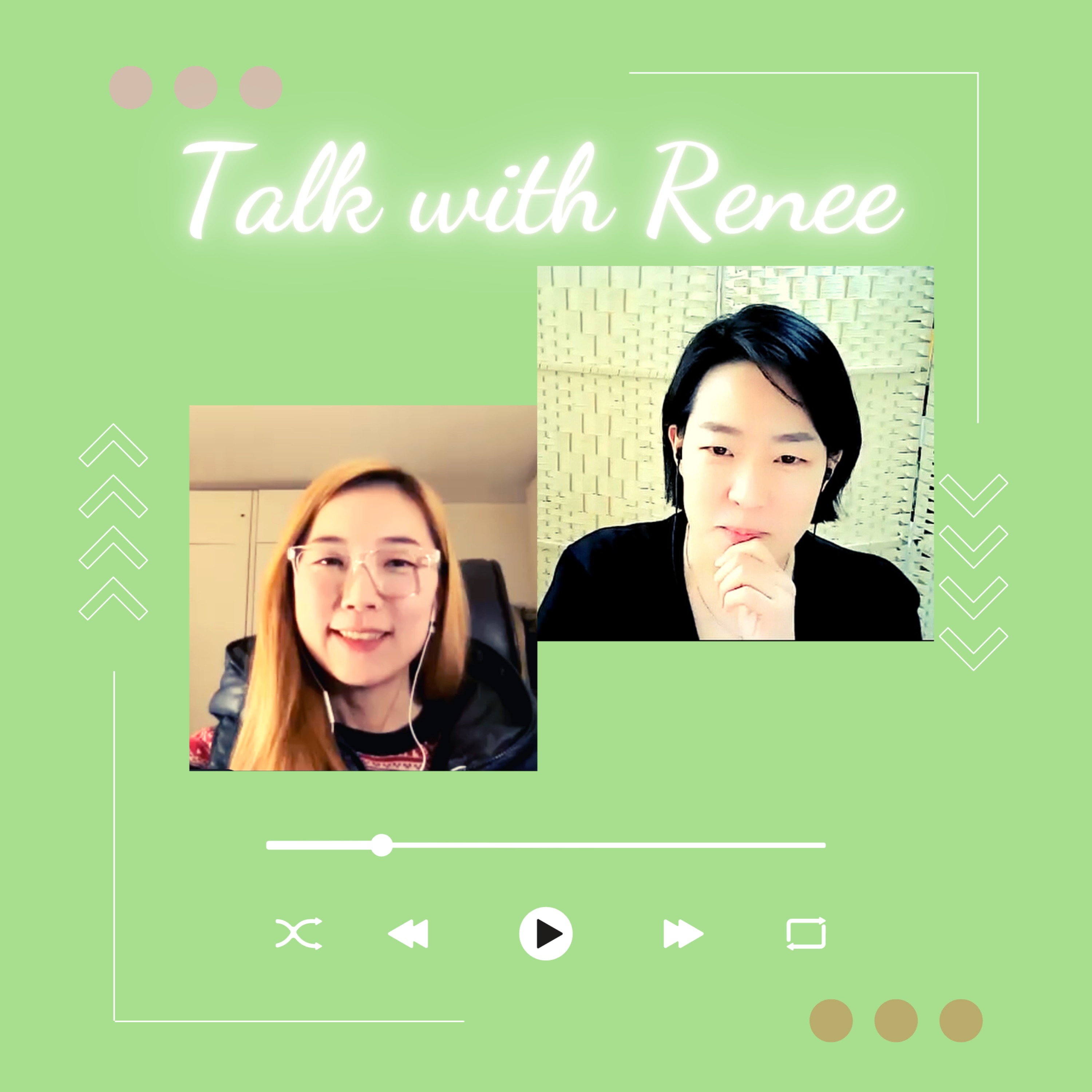 cover art for [Talk with Renee_030] 달리다 vs. 뛰다, similar word pairs, 고독사가 걱정돼요, a woman who’s afraid of dying alone
