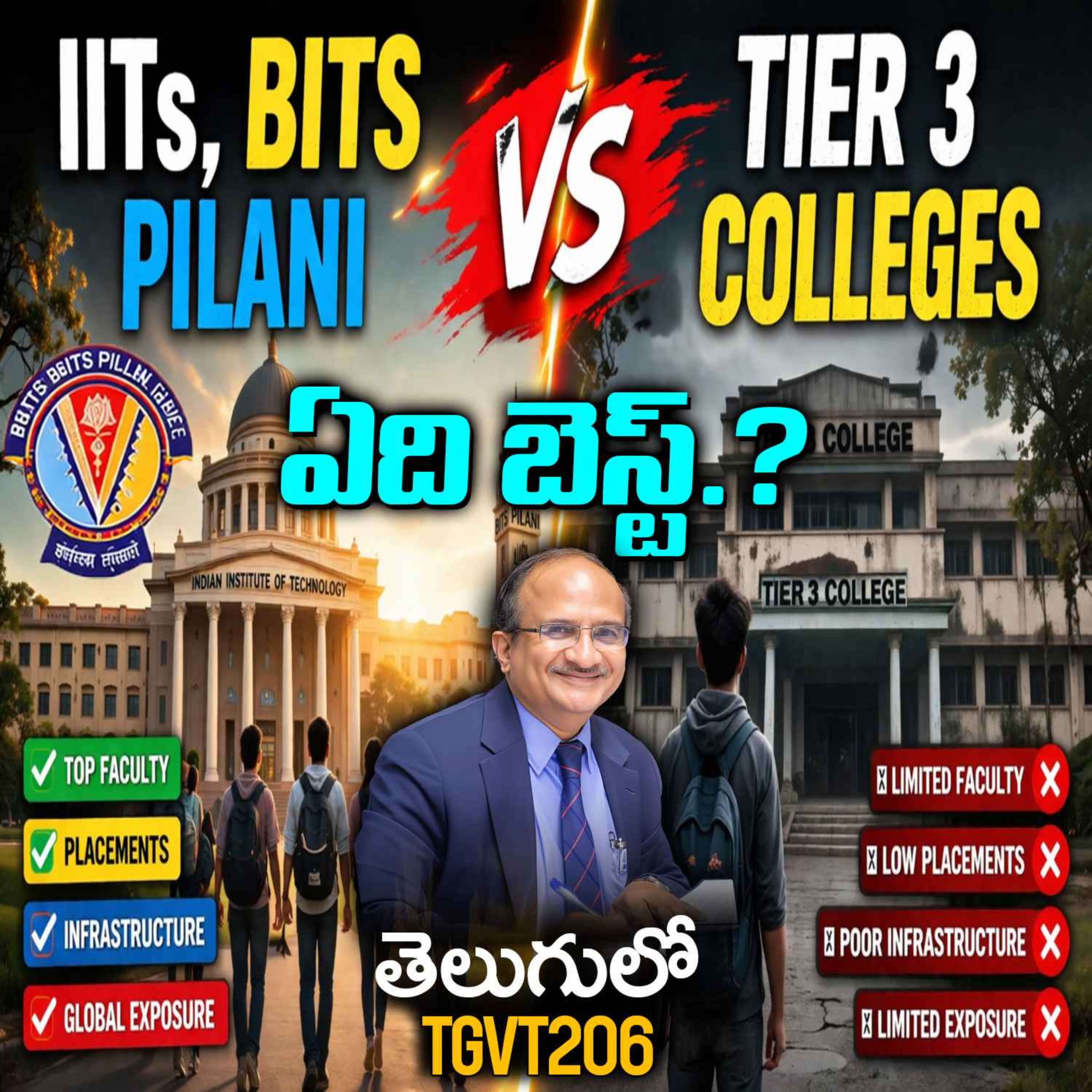 IIT ఢిల్లీ మాజీ డైరెక్టర్ Professor V Ramgopal Rao సక్సెస్ సీక్రెట్స్: Career & Entrepreneurship గైడెన్స్! episode artwork