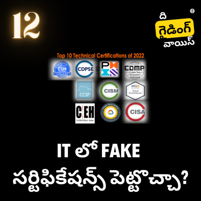 IT లో fake  సర్టిఫికేషన్స్ పెట్టొచ్చా? | Is it okay to put FAKE certfications in IT | #TGVT13 episode artwork