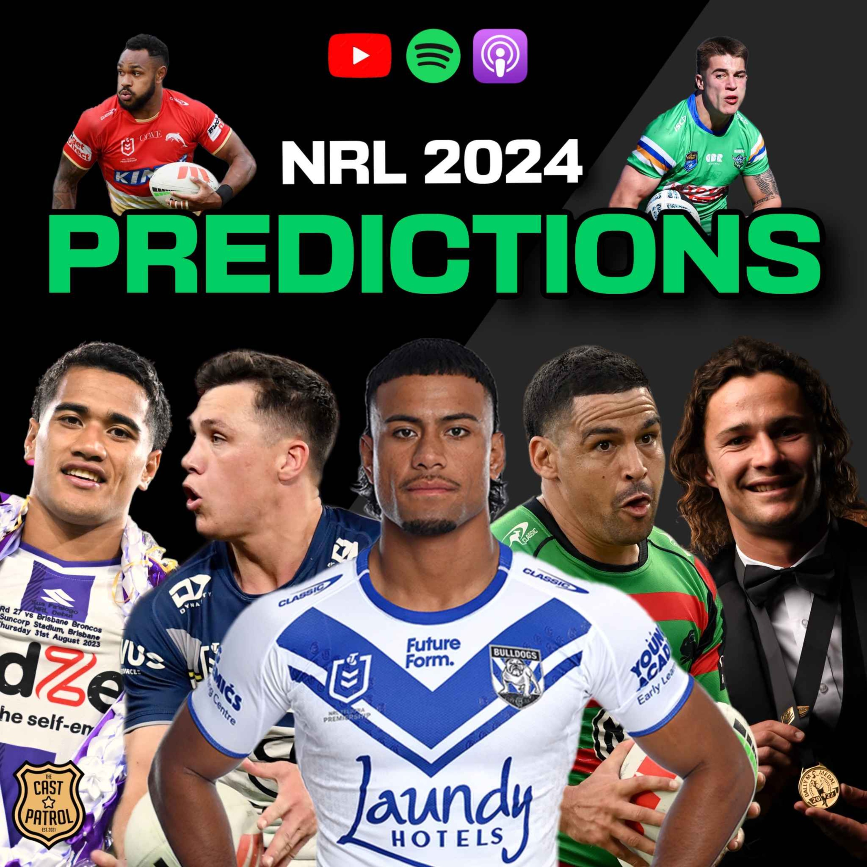 NRL 2024 Predictions, Premiership Winner, Rookie of the Year, Dally M Medalist & Wooden Spooners