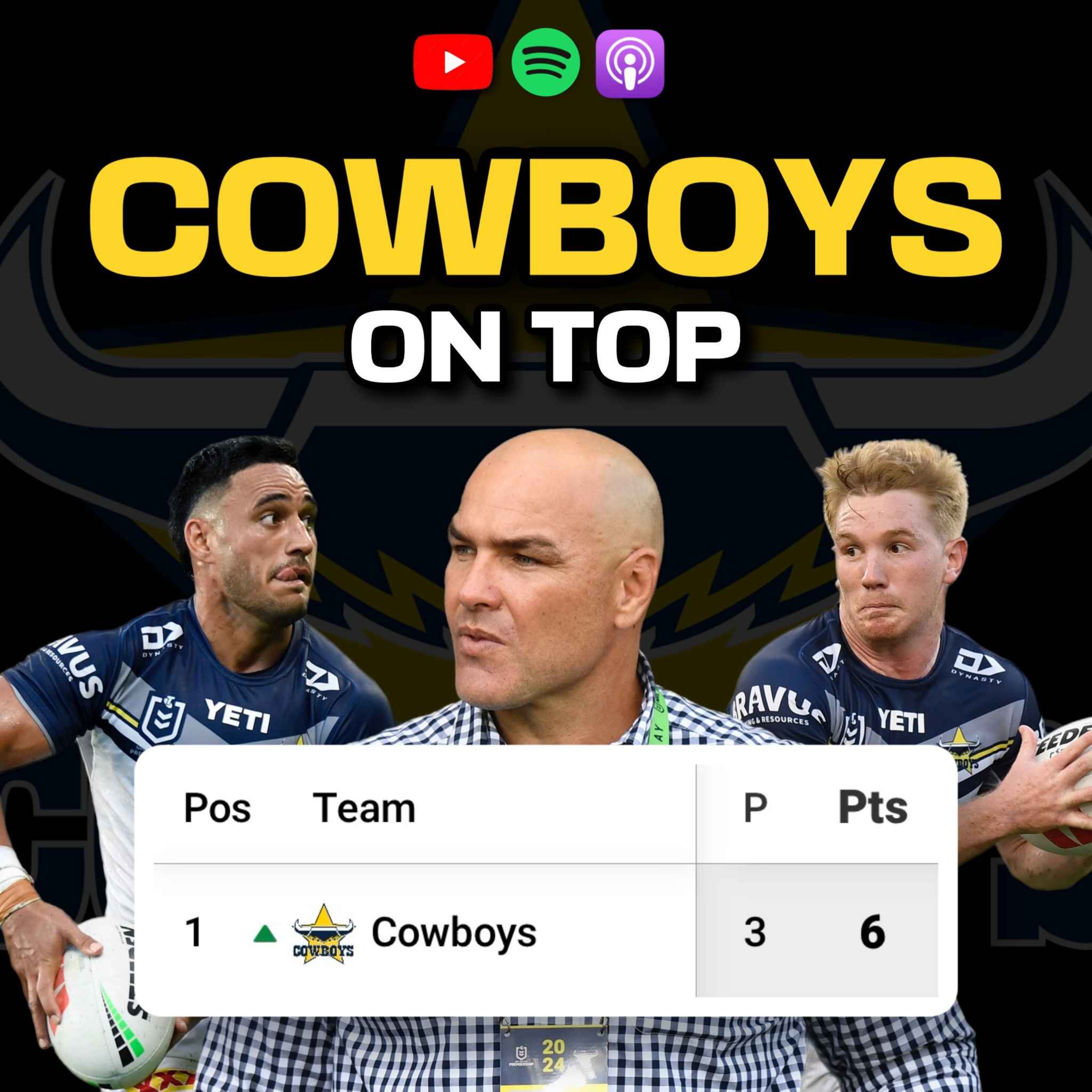 Cowboys on Top, New Wooden Spoon Favourites, King Kiraz, NRL Round 4 Preview & DCE Future Coach?