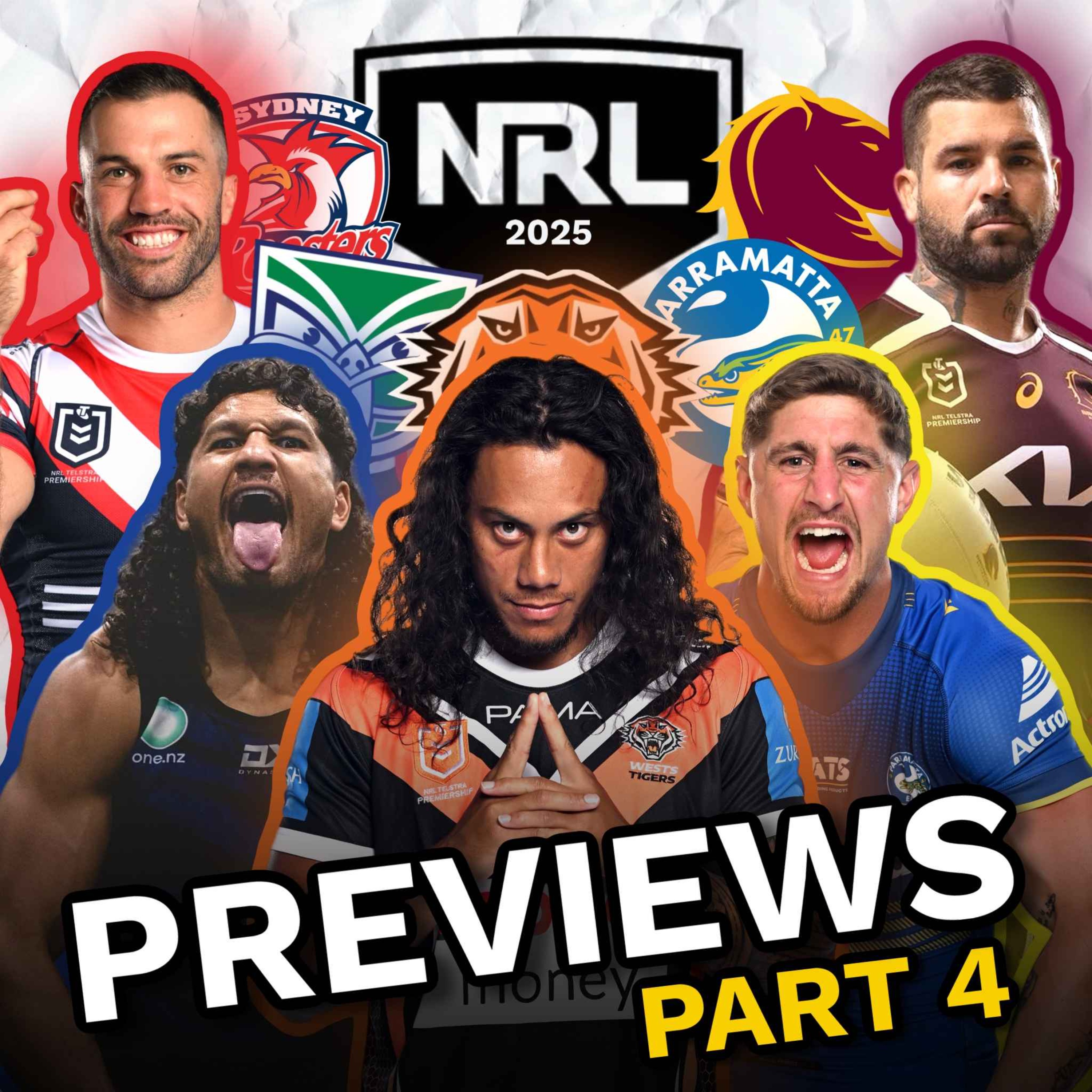 NRL 2025 Teams Previews: Eels, Roosters, Broncos, Warriors & Tigers