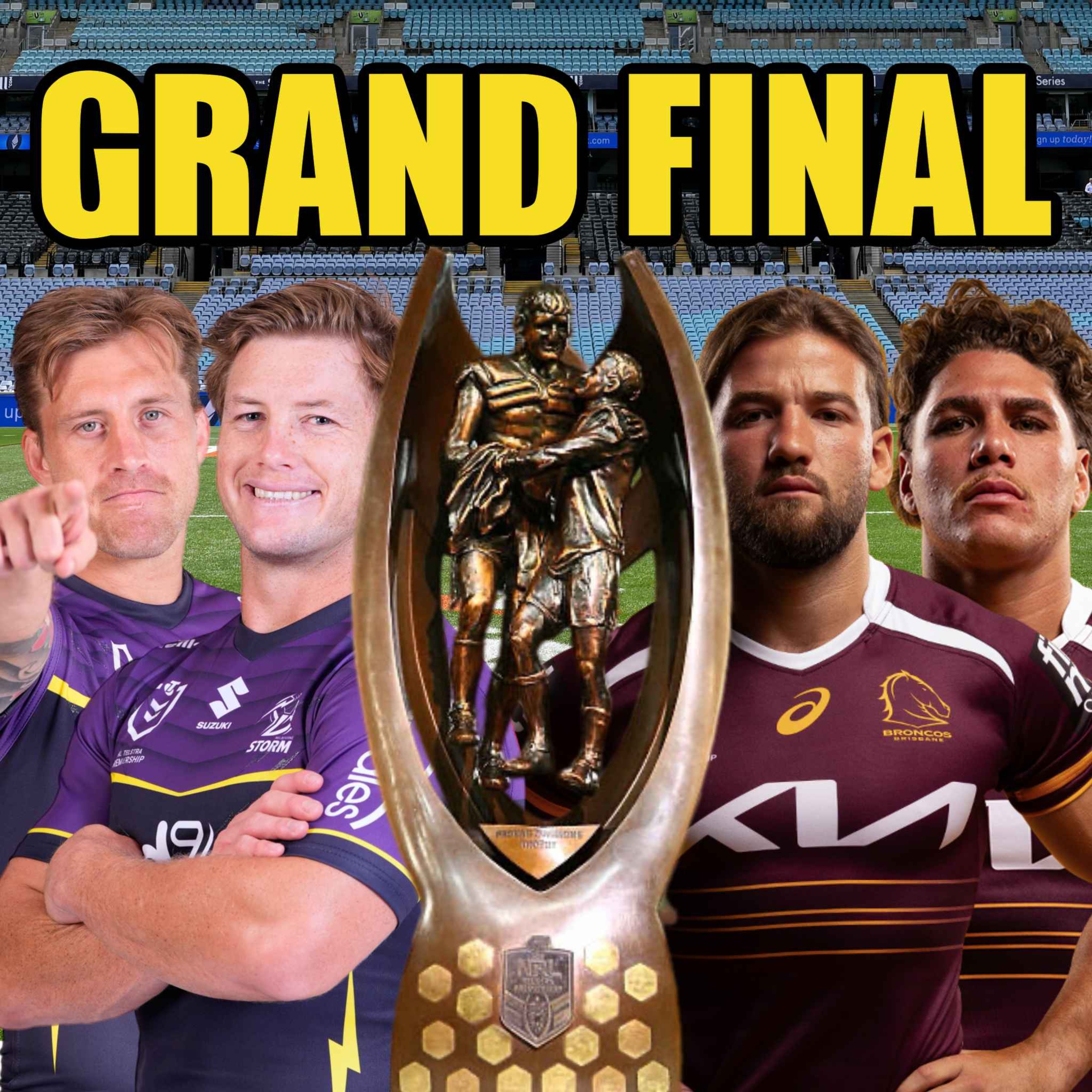 Who Wins the NRL Grand Final?, Broncos’ 19 Year Drought, Storm Biggest Test Yet & Who Will Stop Reece Walsh?  episode artwork