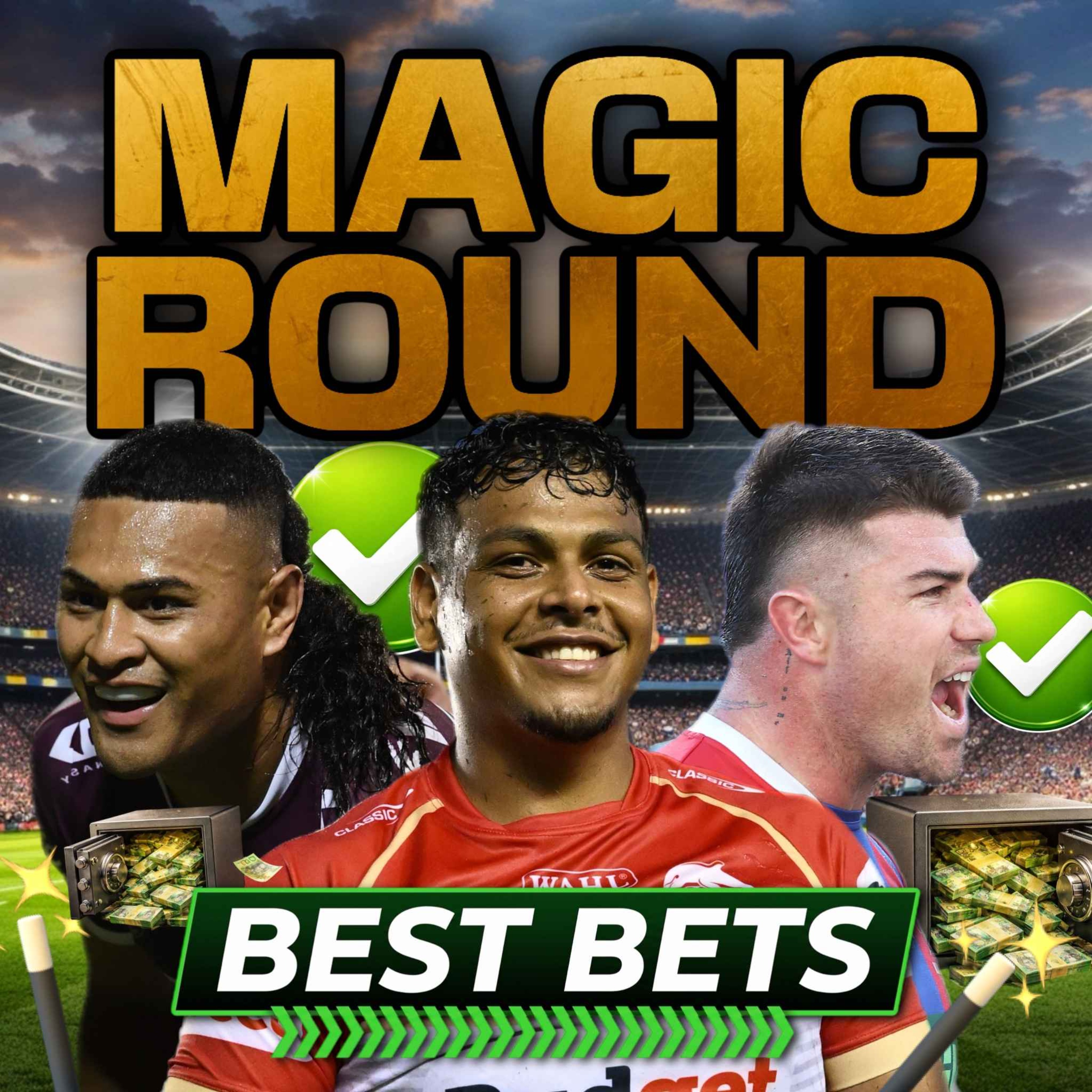 NRL Magic Round Tips & Predictions: Best Bets + Tryscorer Picks episode artwork