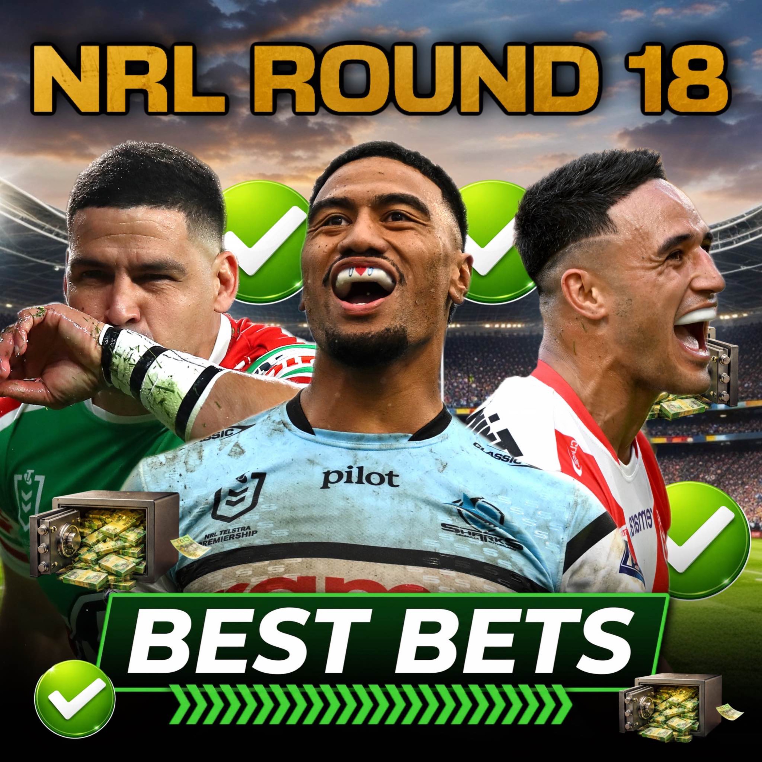 NRL Round 18 Tips & Predictions: Best Bets & Tryscorer Picks episode artwork
