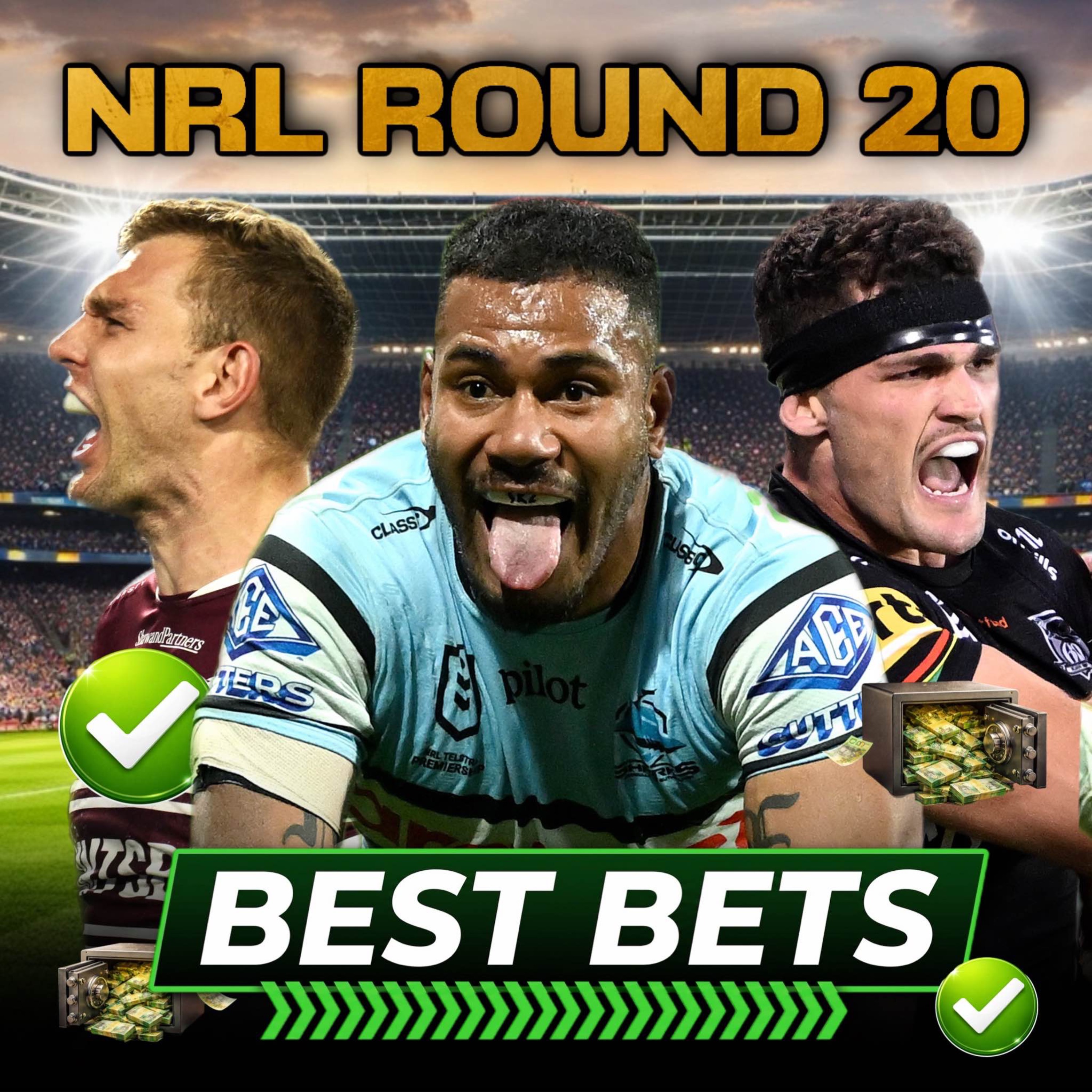 NRL Round 20 Tips & Predictions: Best Bets & Tryscorer Picks episode artwork