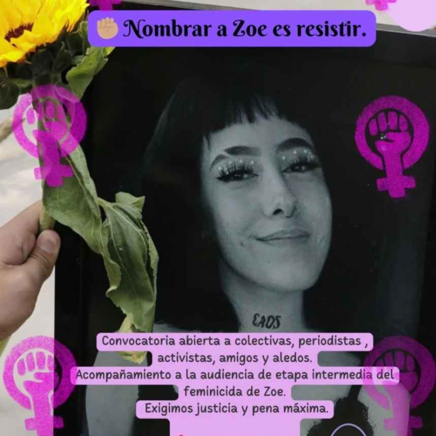 Zoe Salgado: Un año más de memoria y exigencia de justicia Zoe Salgado: Un año más de memoria y exigencia de justicia