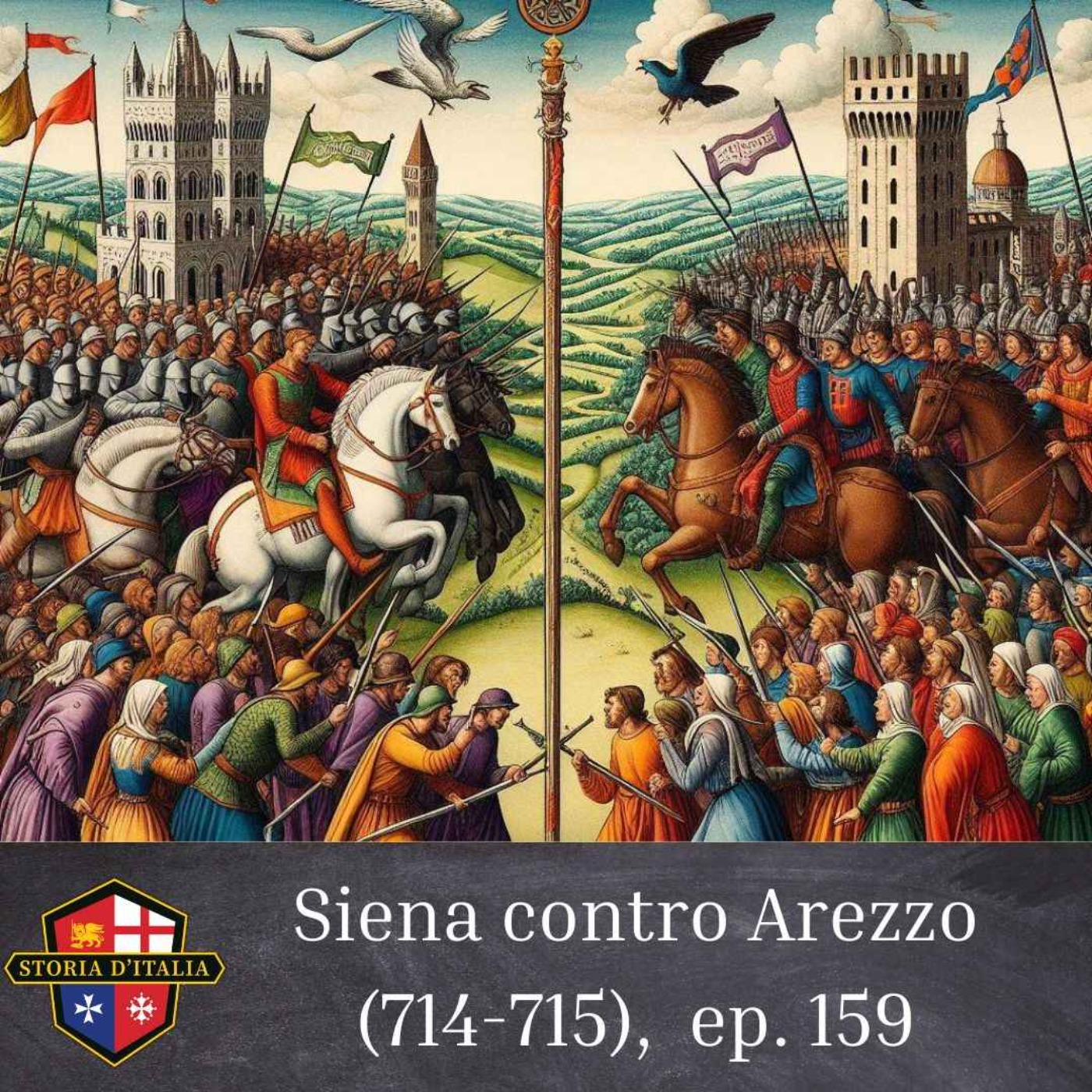 Siena contro Arezzo (714-715), ep. 159