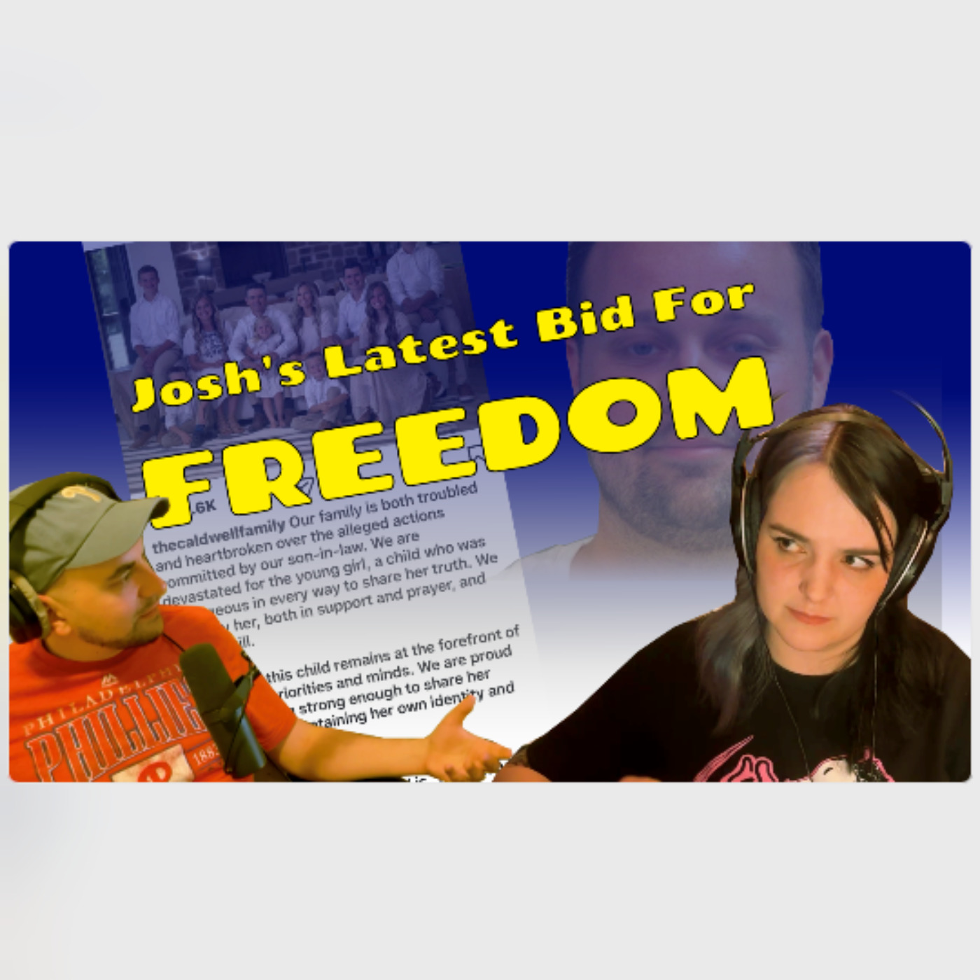 Caldwell Family Statement/Josh Duggar's Attempt to Get a New Trial (Duggar Update) episode artwork
