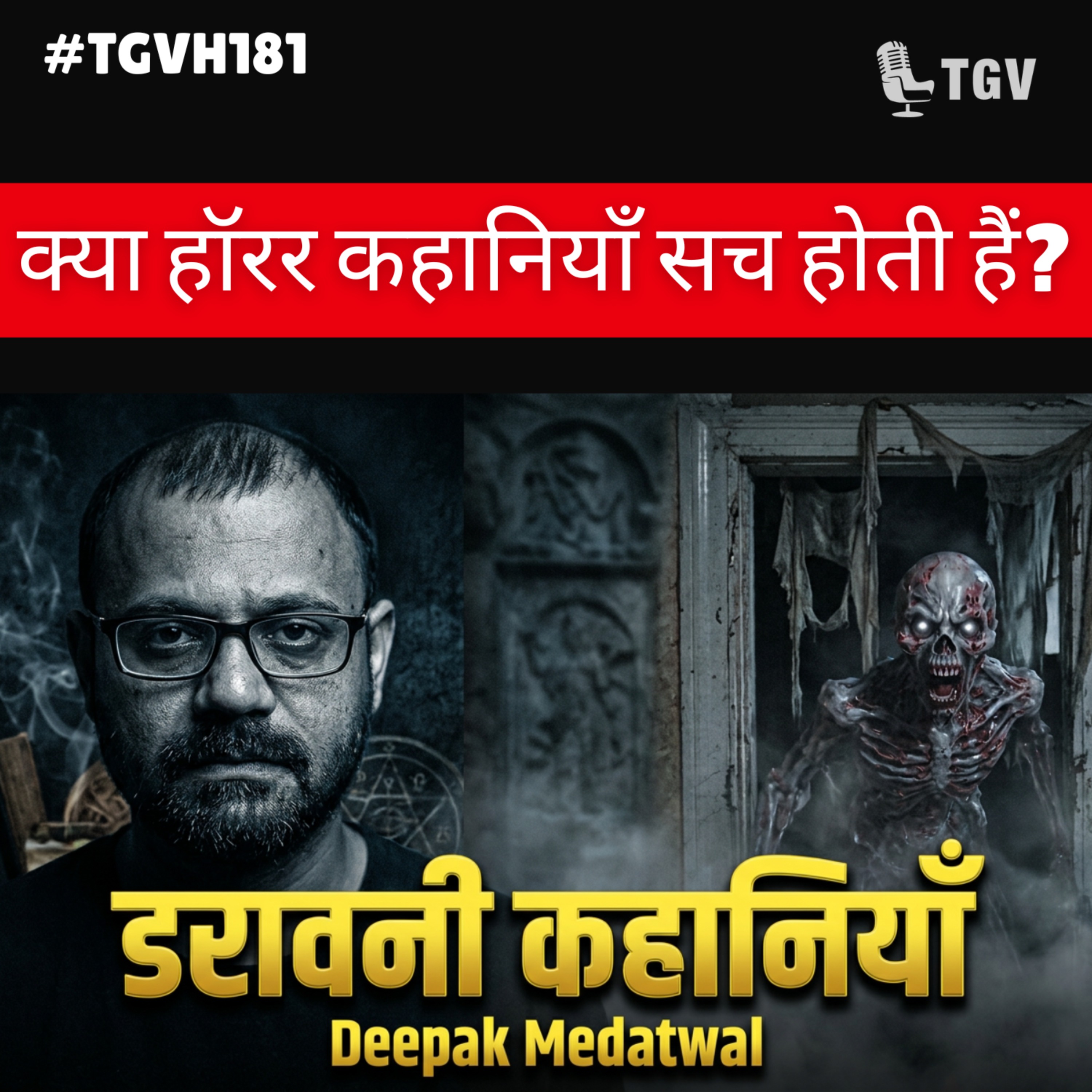 स्टोरीटेलिंग का जादू और हॉरर का सच: दीपक मेड़तवाल | Deepak Medatwal | #TGVH181 episode artwork