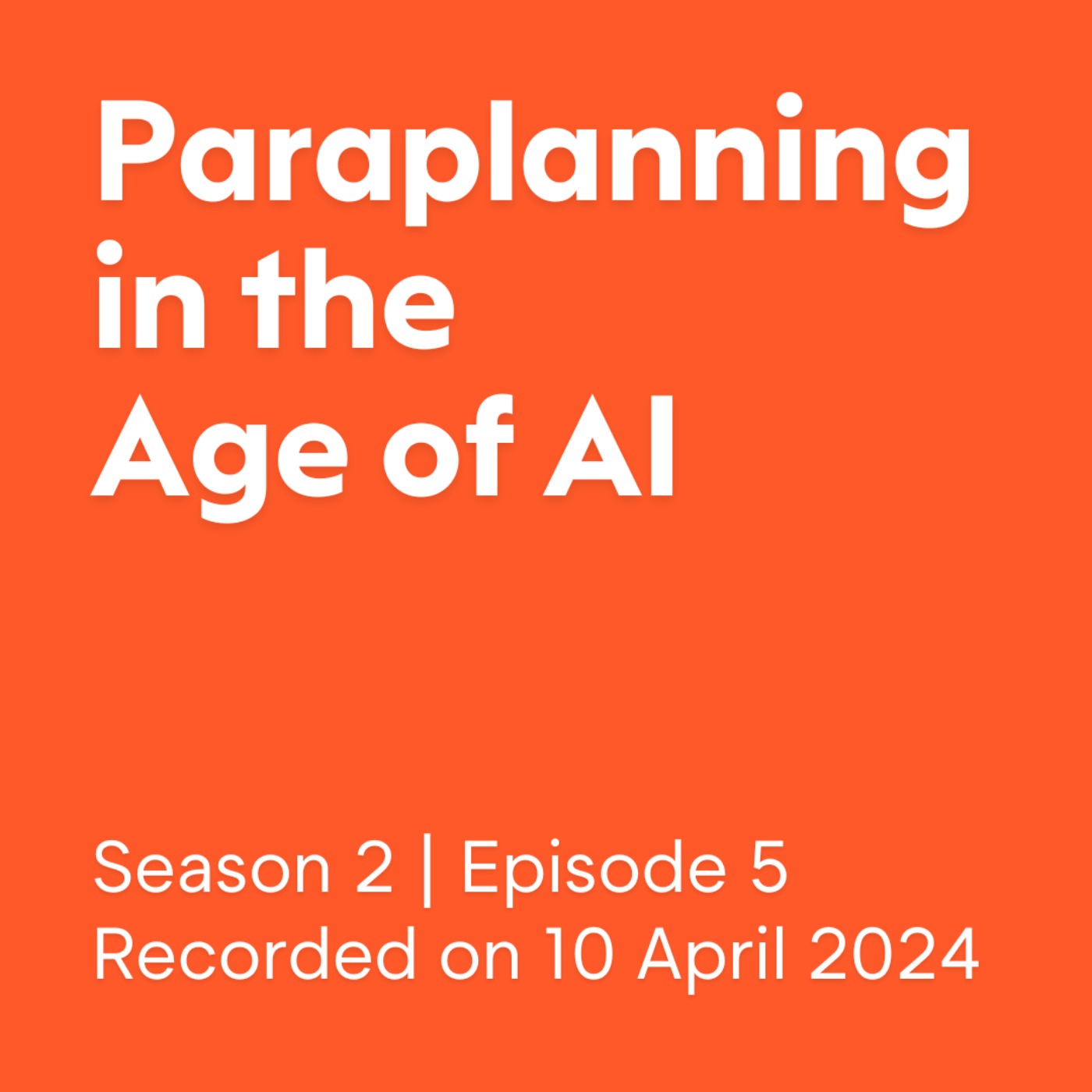 cover art for Paraplanning in the Age of AI