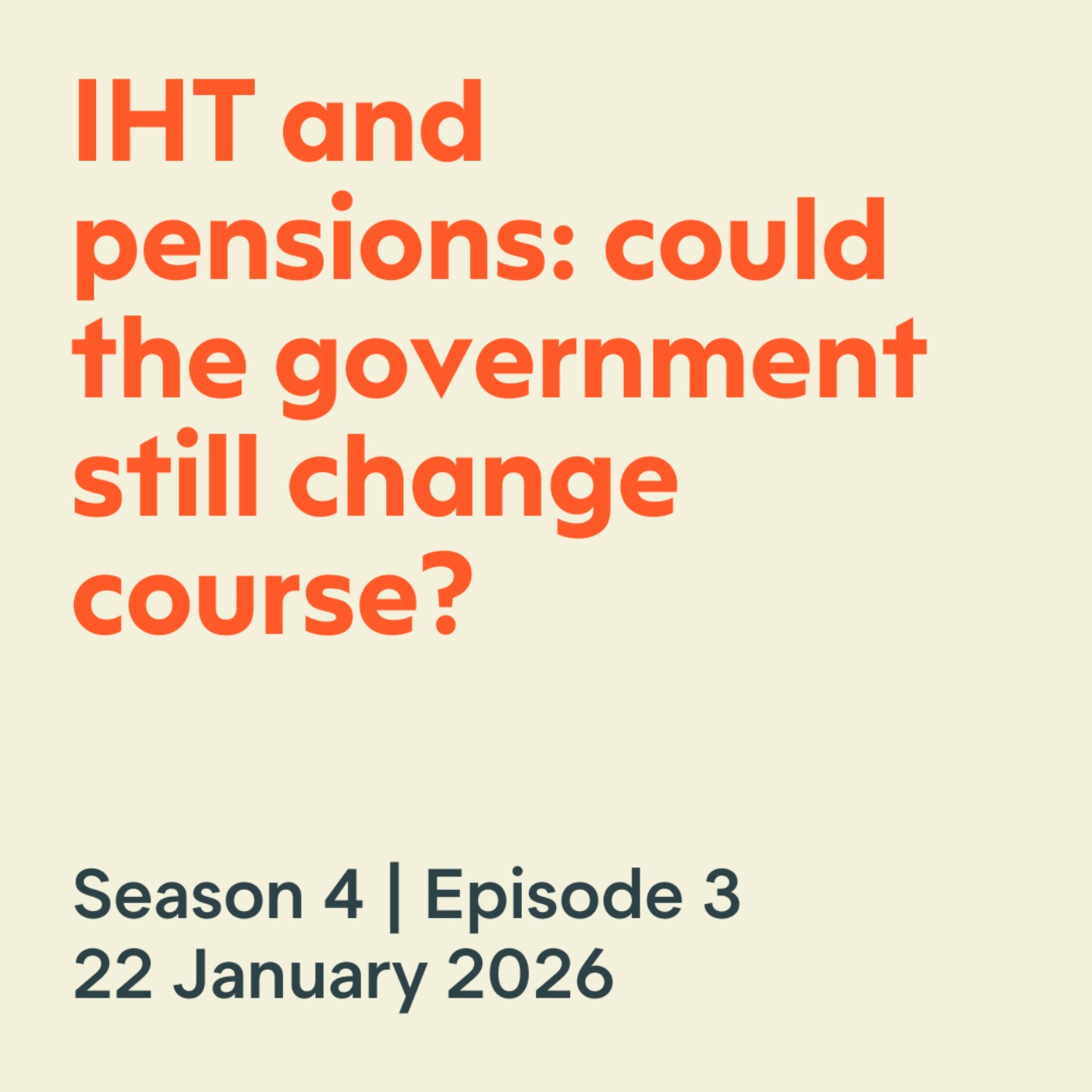 IHT and pensions: could the government still change course?