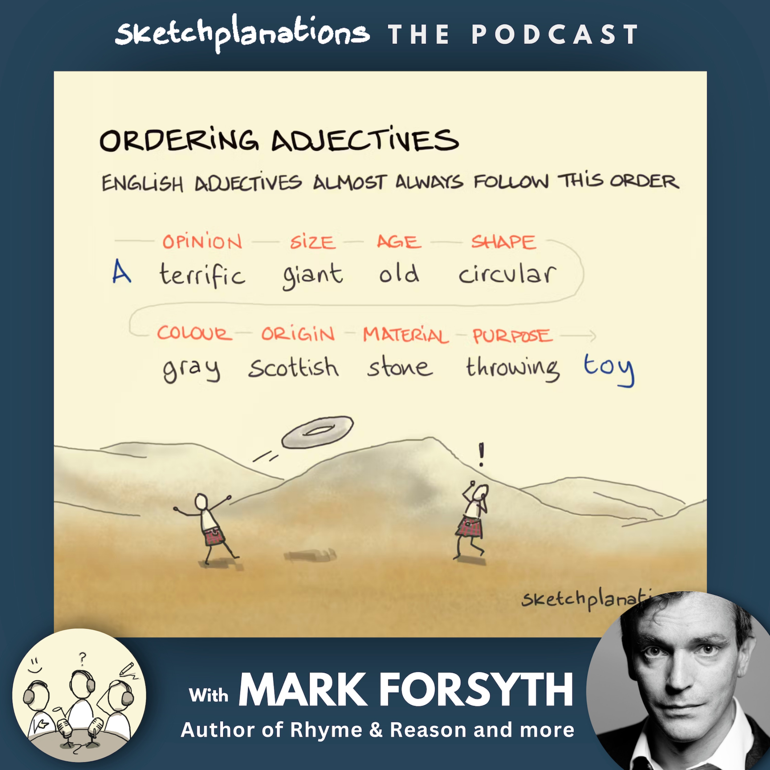 Ordering Adjectives with Etymologist Mark Forsyth Ordering Adjectives with Etymologist Mark Forsyth