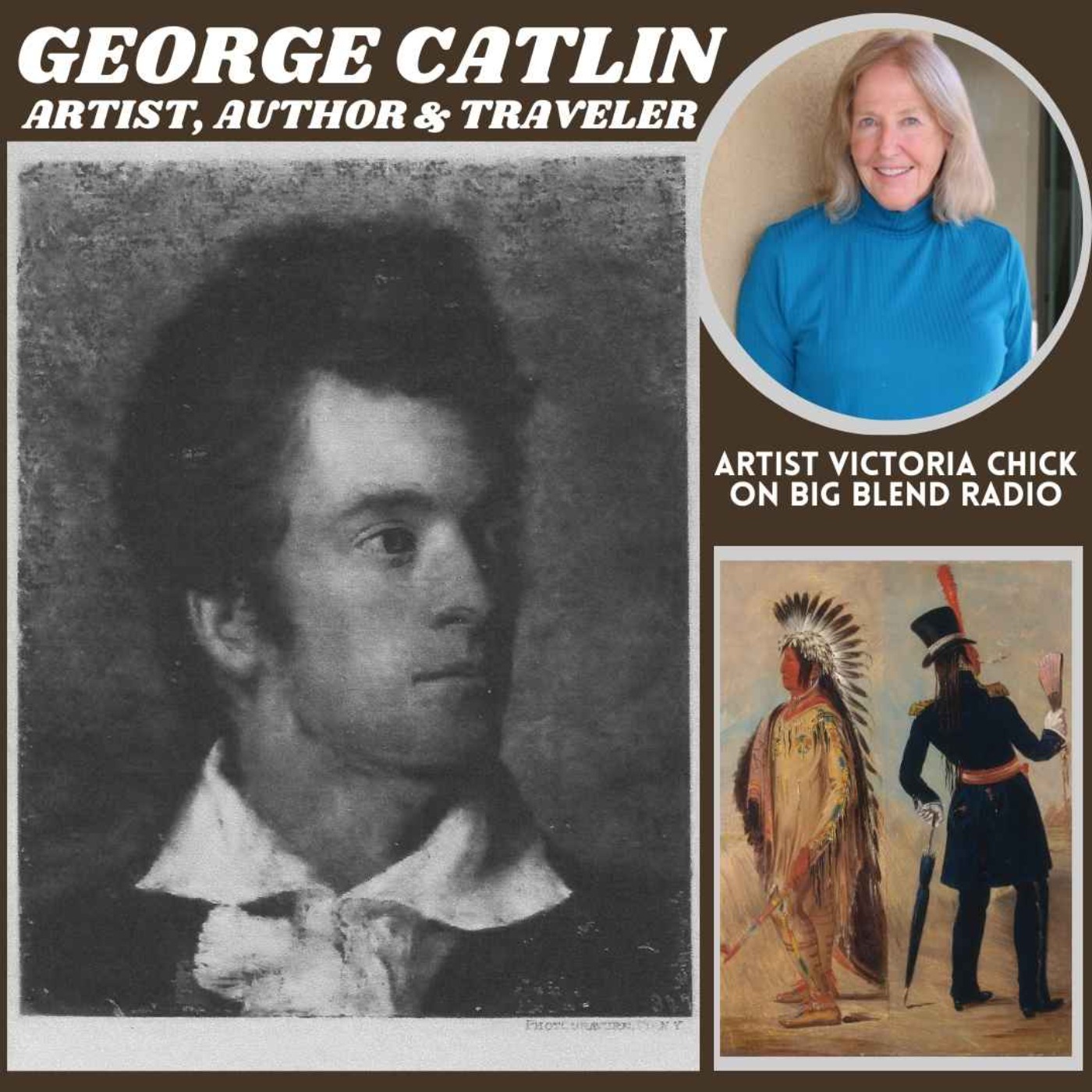 cover art for The Life of Artist, Author, and Traveler George Catlin