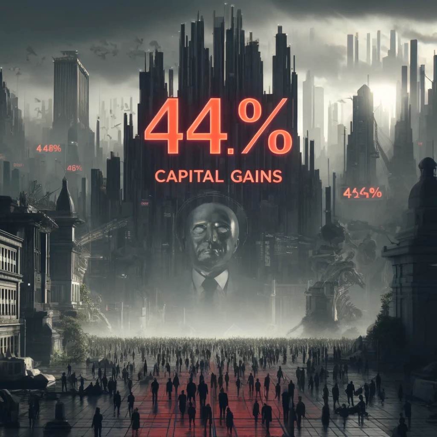 cover art for April 25: 44.6% Capital Gains?