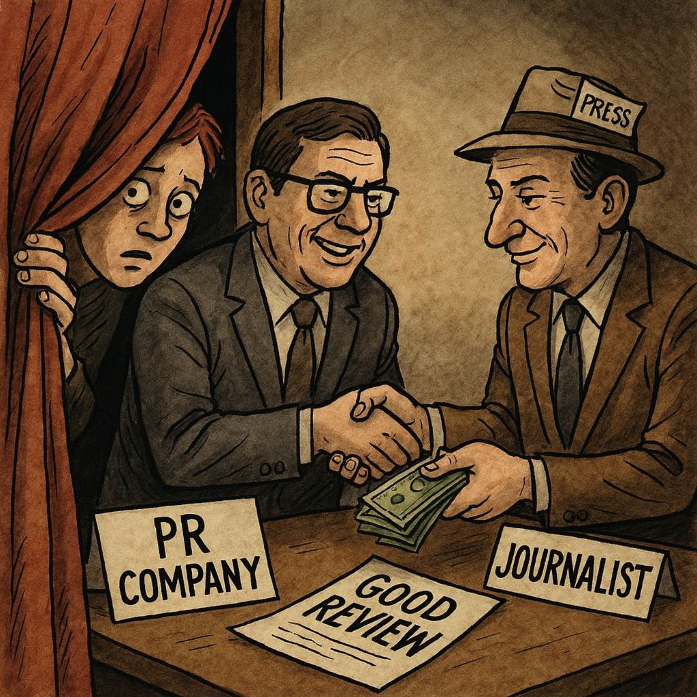 cover of episode June 18: Behind the Curtain: PR, Podcast Integrity, and Boring Guests