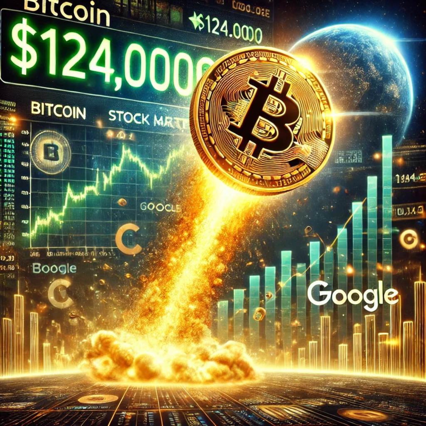 Aug 14: Bitcoin Blasts Past $124K, Becomes Fifth-Largest Asset, Surpassing Google