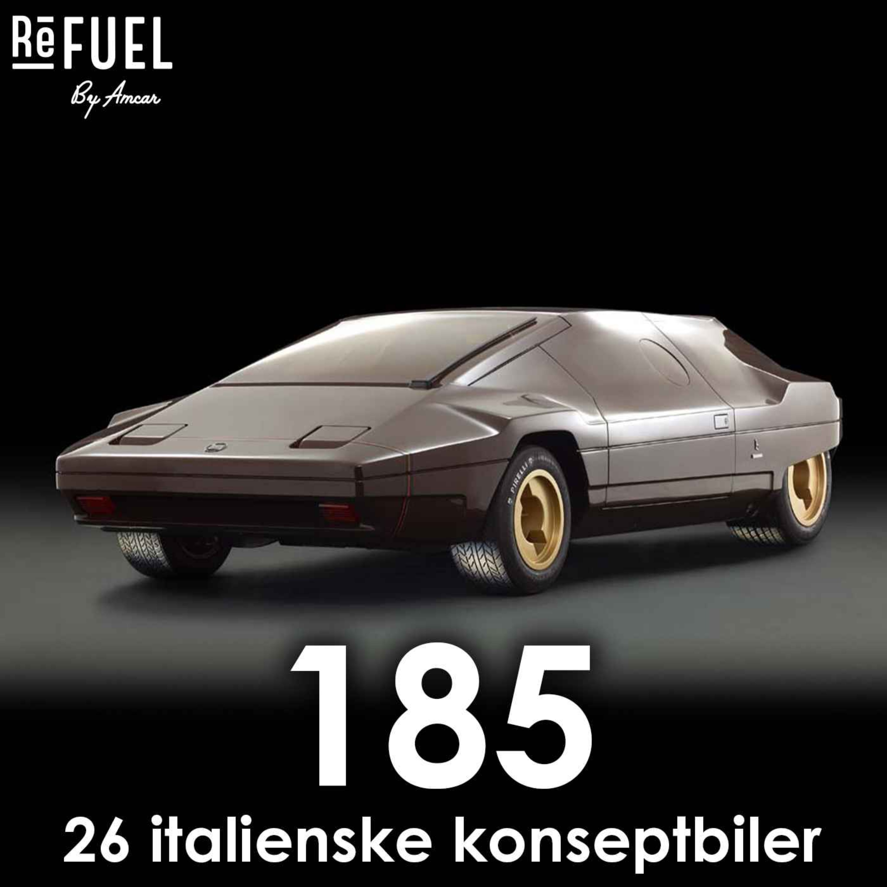 cover art for #185 - 26 italienske konseptbiler