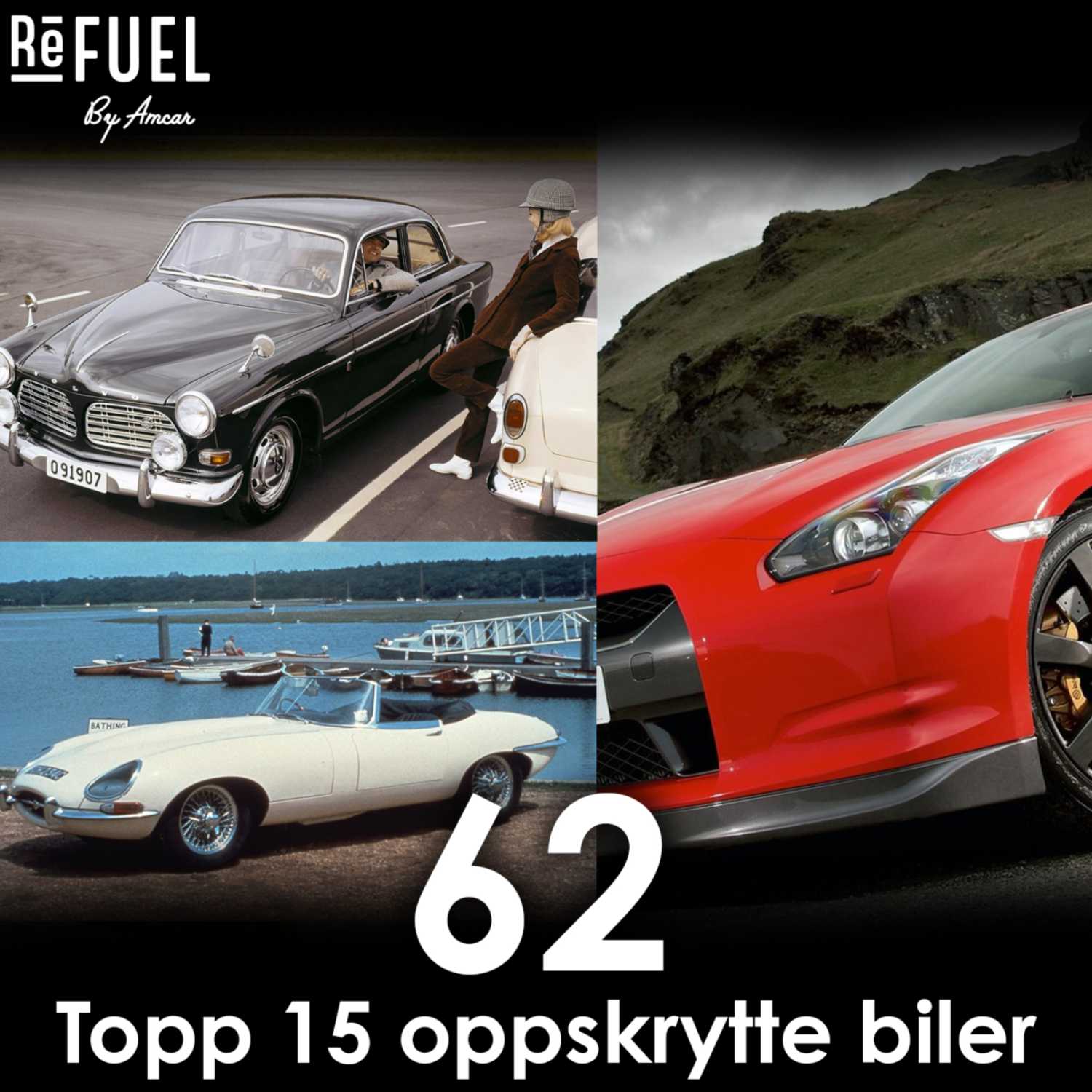 #62 - Topp 15 oppskrytte biler