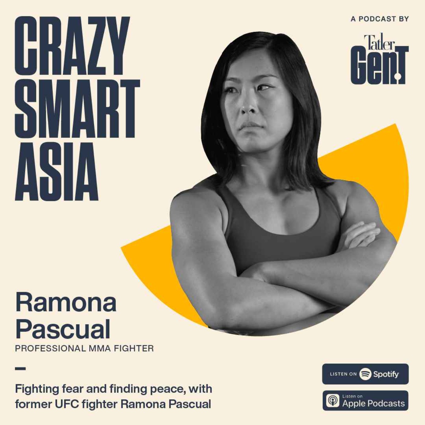 cover of episode Fighting fear and finding peace, with former UFC fighter Ramona Pascual