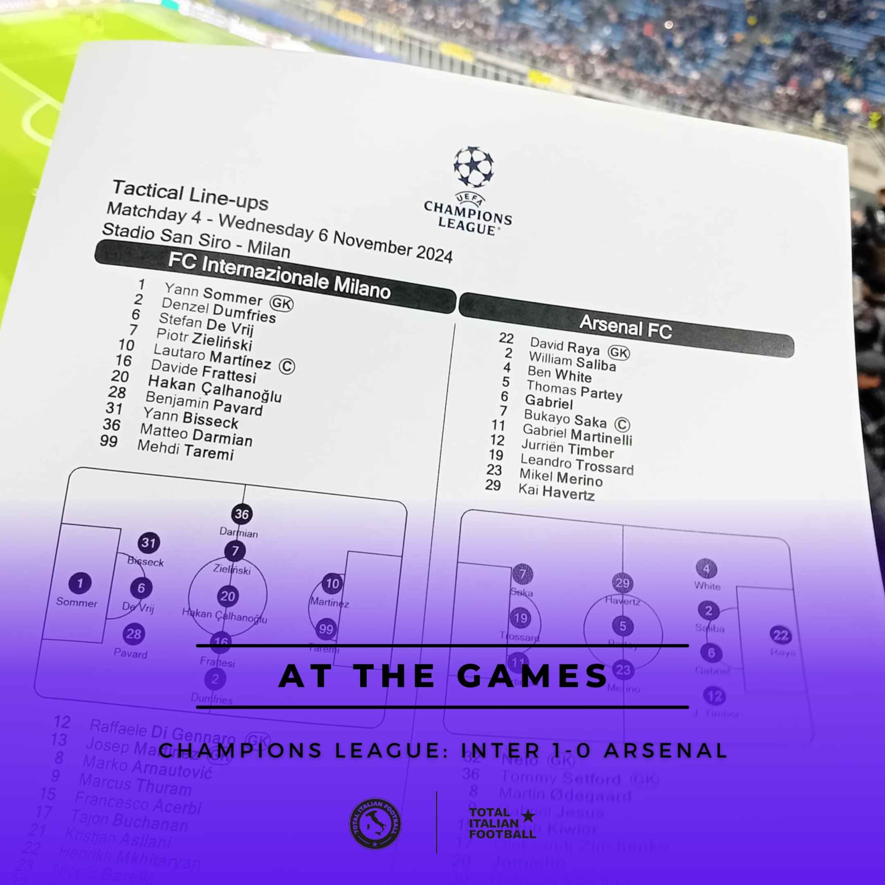 Ep.120: At the Games - Inter 1-0 Arsenal