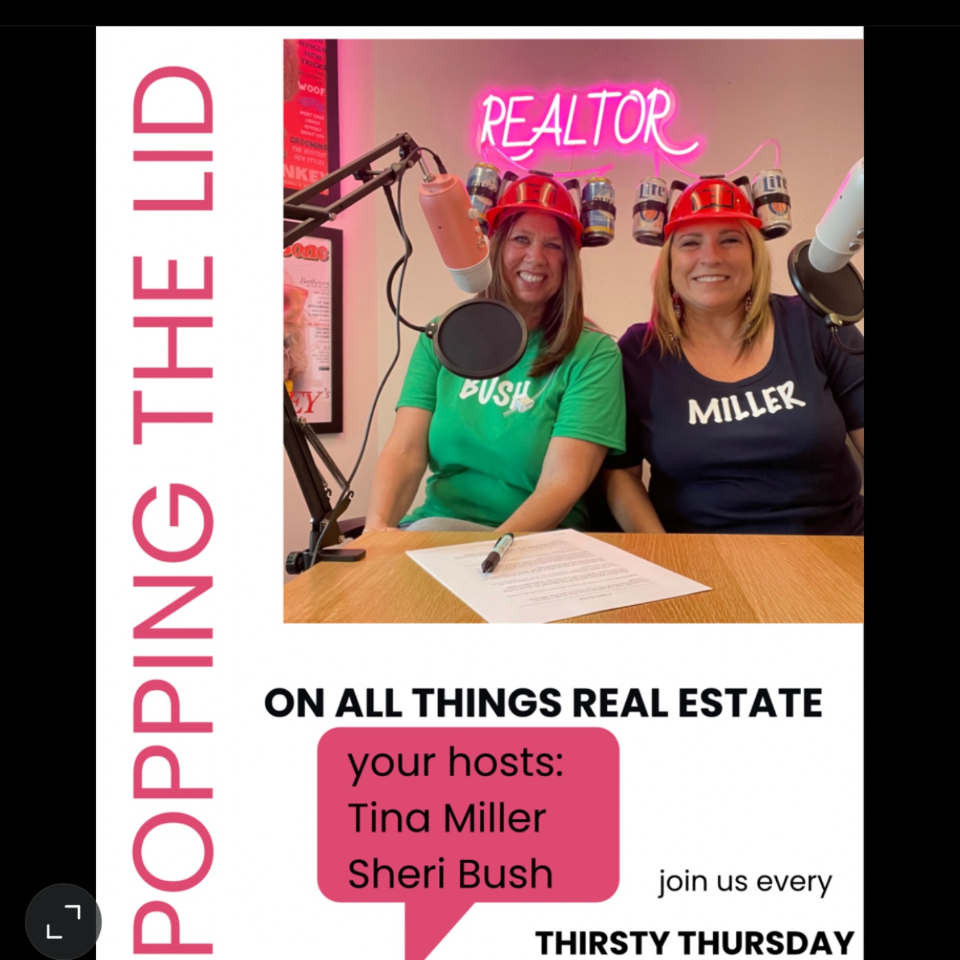 Reposting a favorite: Popping the Lid on All Things Real Estate with Tina Miller Light & Sheri An HOUSE'r Bush
