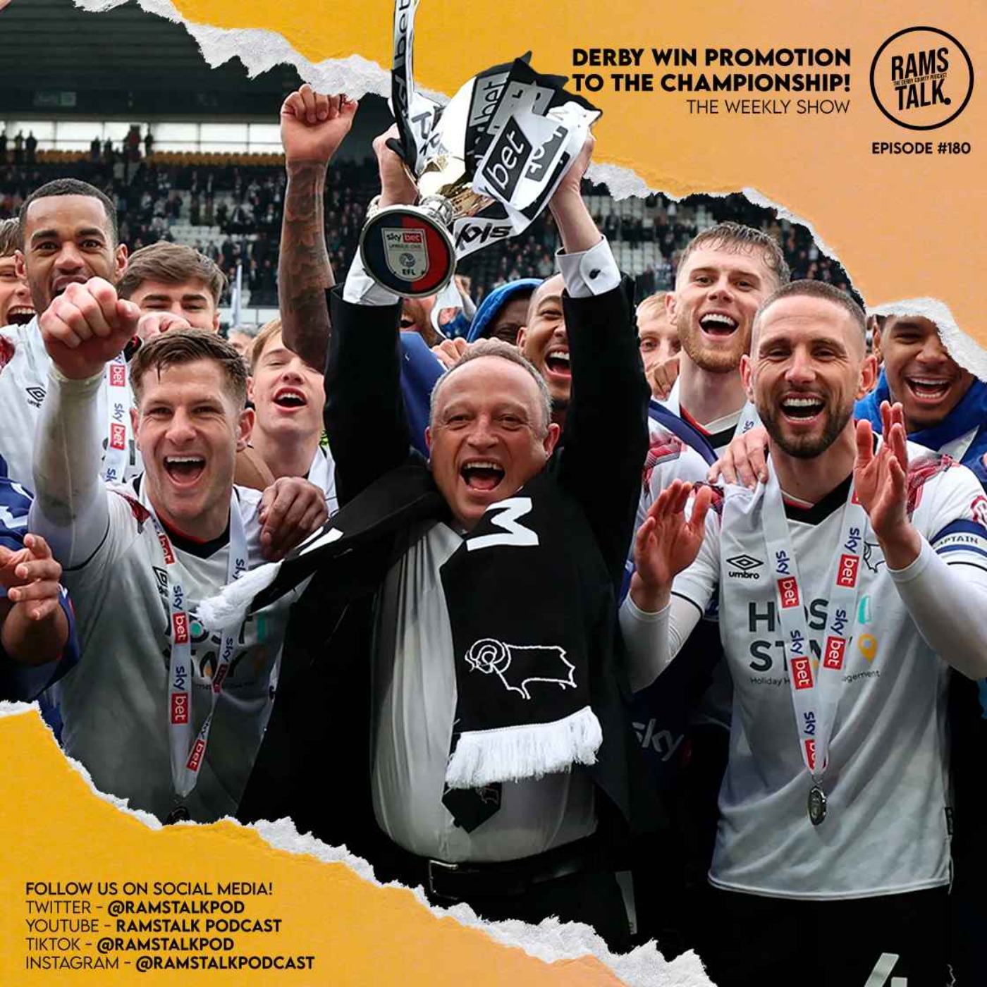 cover art for #180 INCREDIBLE Scenes As Derby Win Promotion To The Championship!