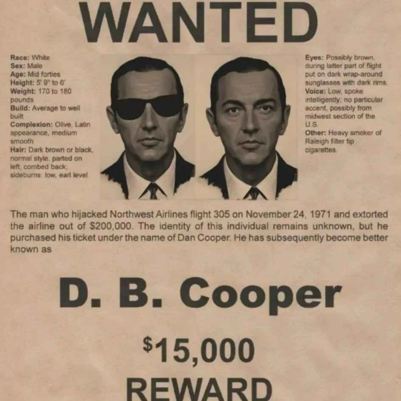 EP58: D.B Cooper with Ned Dehan episode artwork