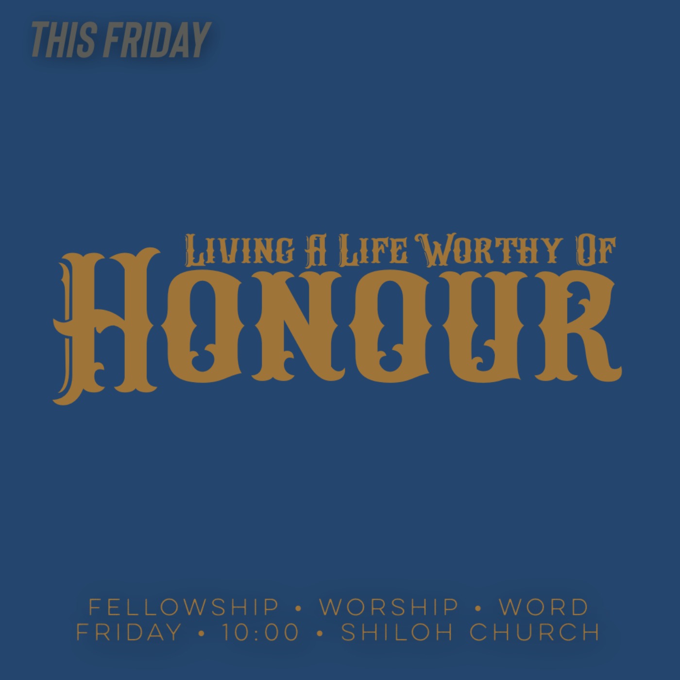 Honour Part 4 - Living a Life Worthy of Honour (Ray Booysen