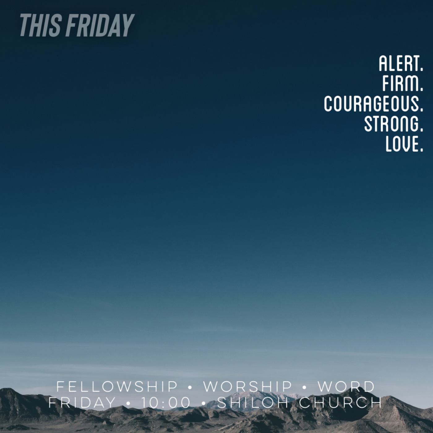 Alert Firm Courageous Strong Love (Ray)