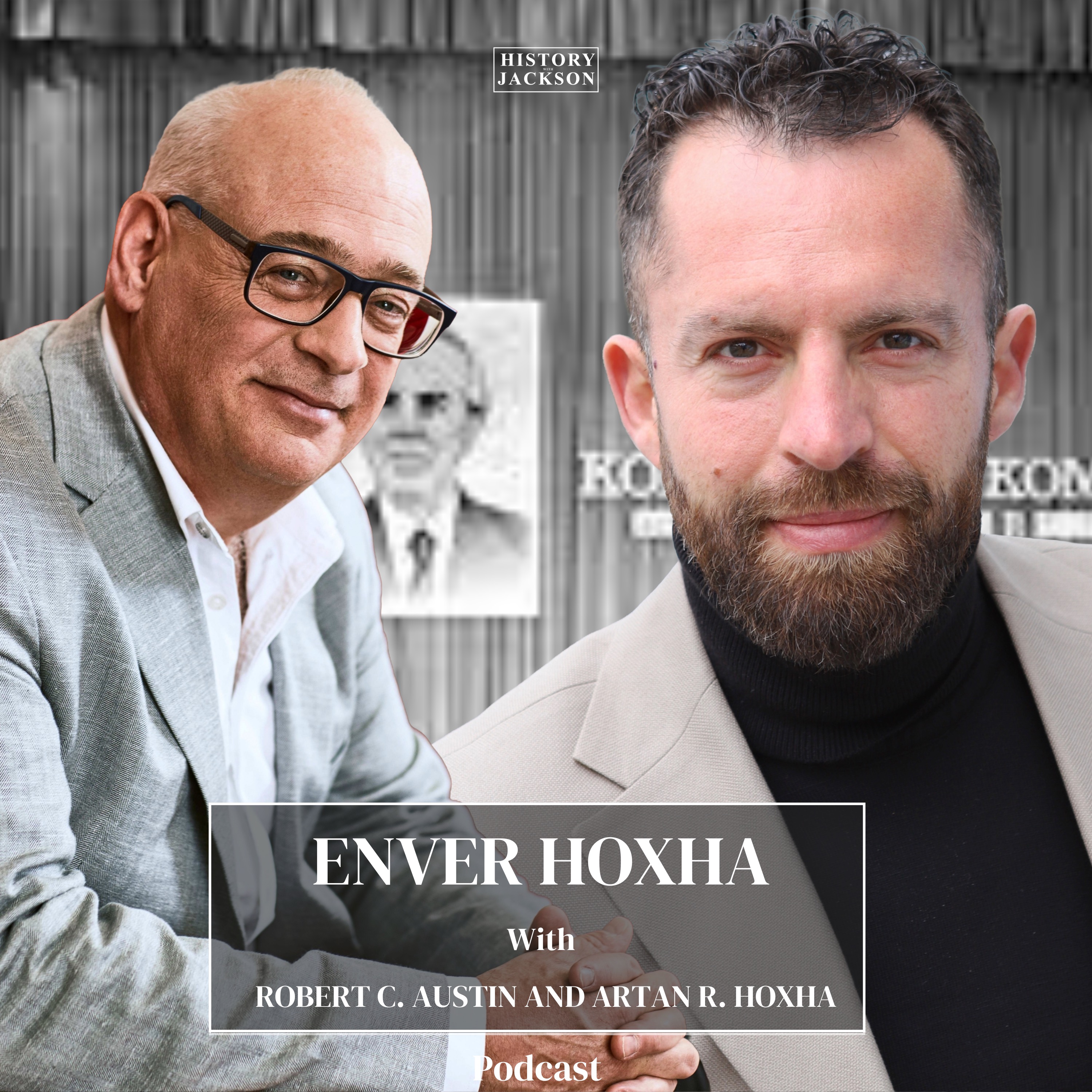 Enver Hoxha with Robert C. Austin and Artan R. Hoxha