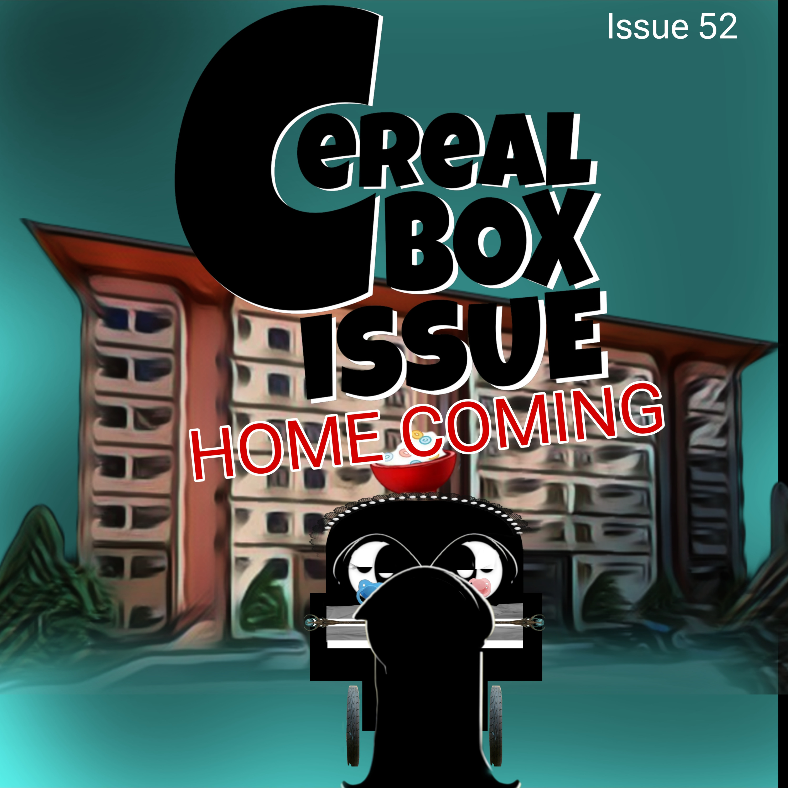 Cereal box issue 52. Homecoming. episode artwork