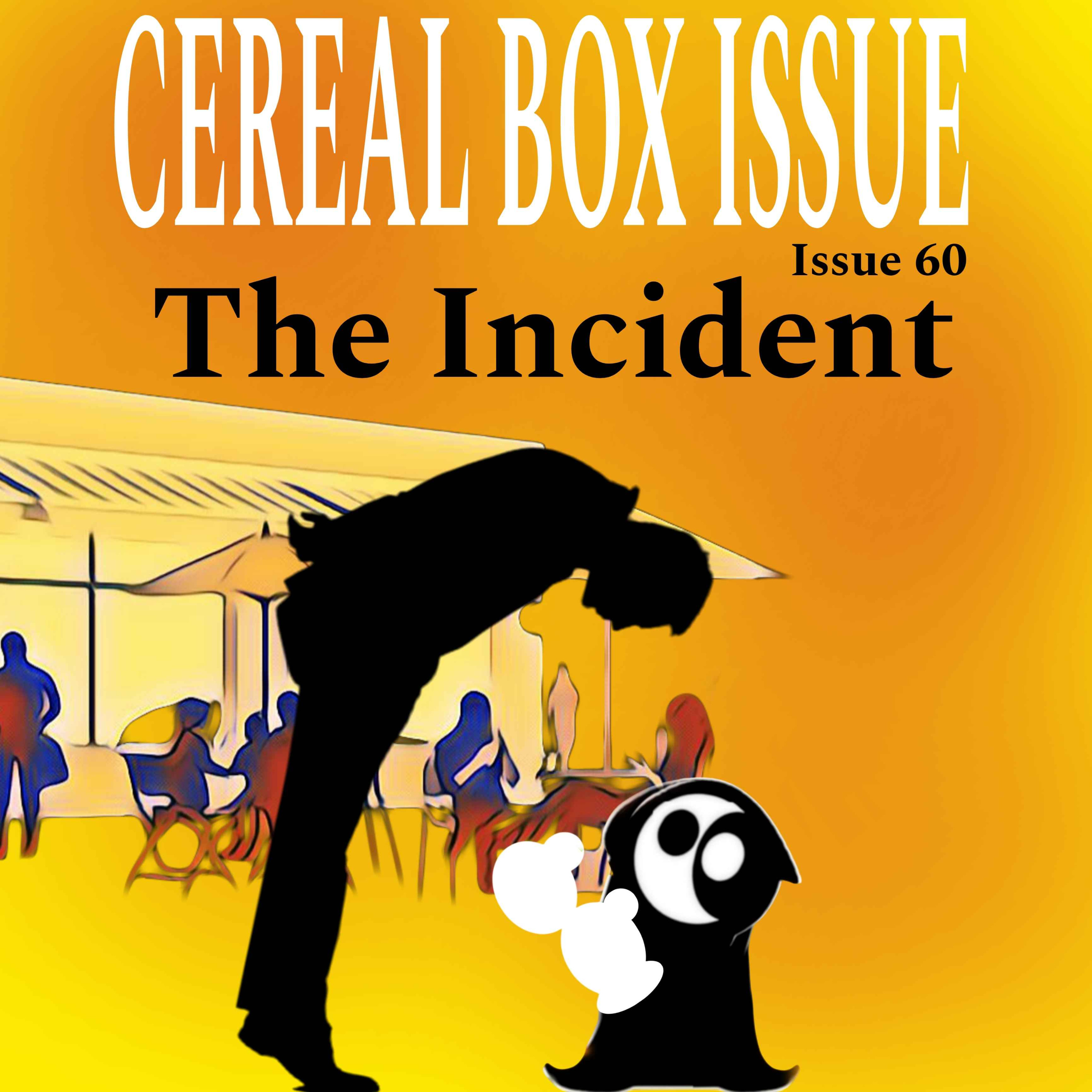 Cereal box issue 60. The Incident episode artwork