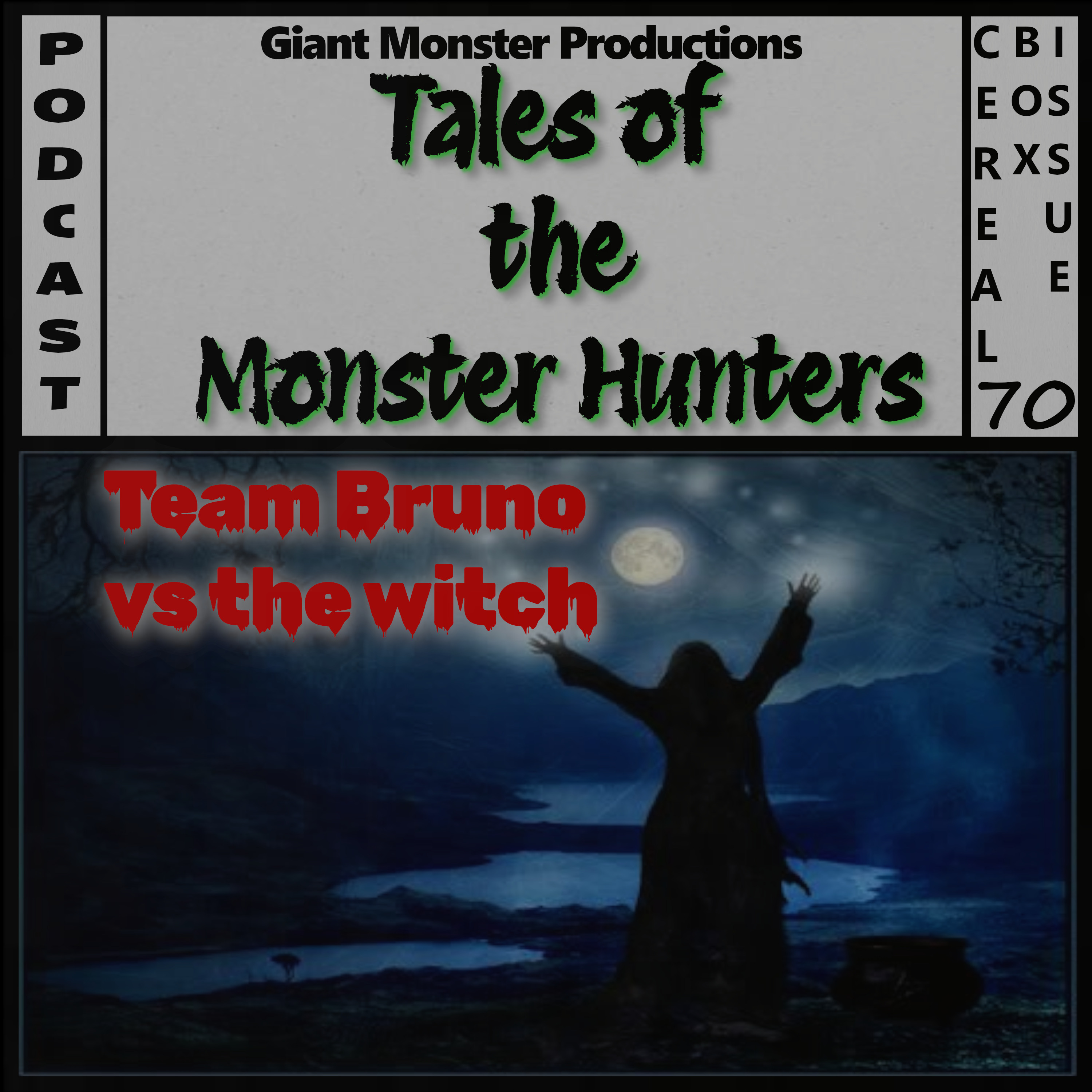 Cereal box isue 70. Team Bruno vs the witch. episode artwork