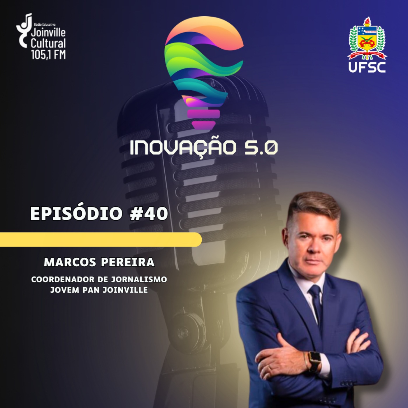 Podcast Inovação 5.0 - T1E40 - Inovação e Comunicação com Marcos Pereira - Coordenador de jornalismo da Rádio Jovem Pan.