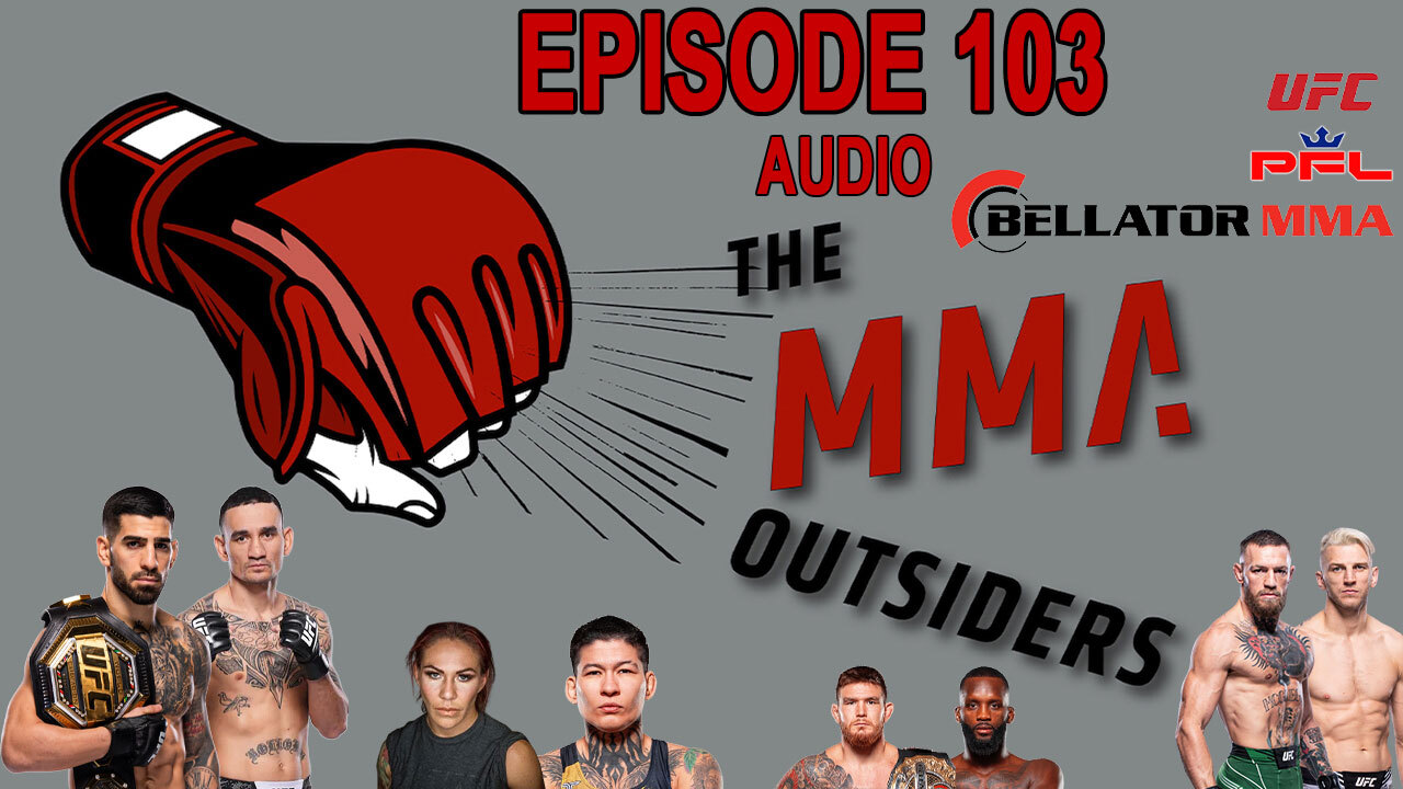AI books Max Holloway vs. Francis Ngannou | MMA Outsiders Ep 103 - 10/22/2024 episode artwork