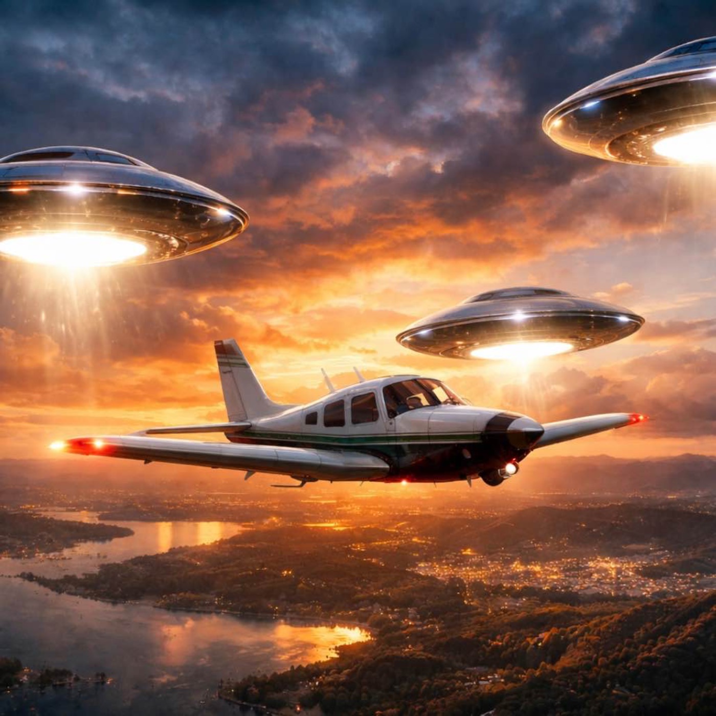 Carlos de los Santos, piloten vars flygplan tog över av UFO:n episode artwork
