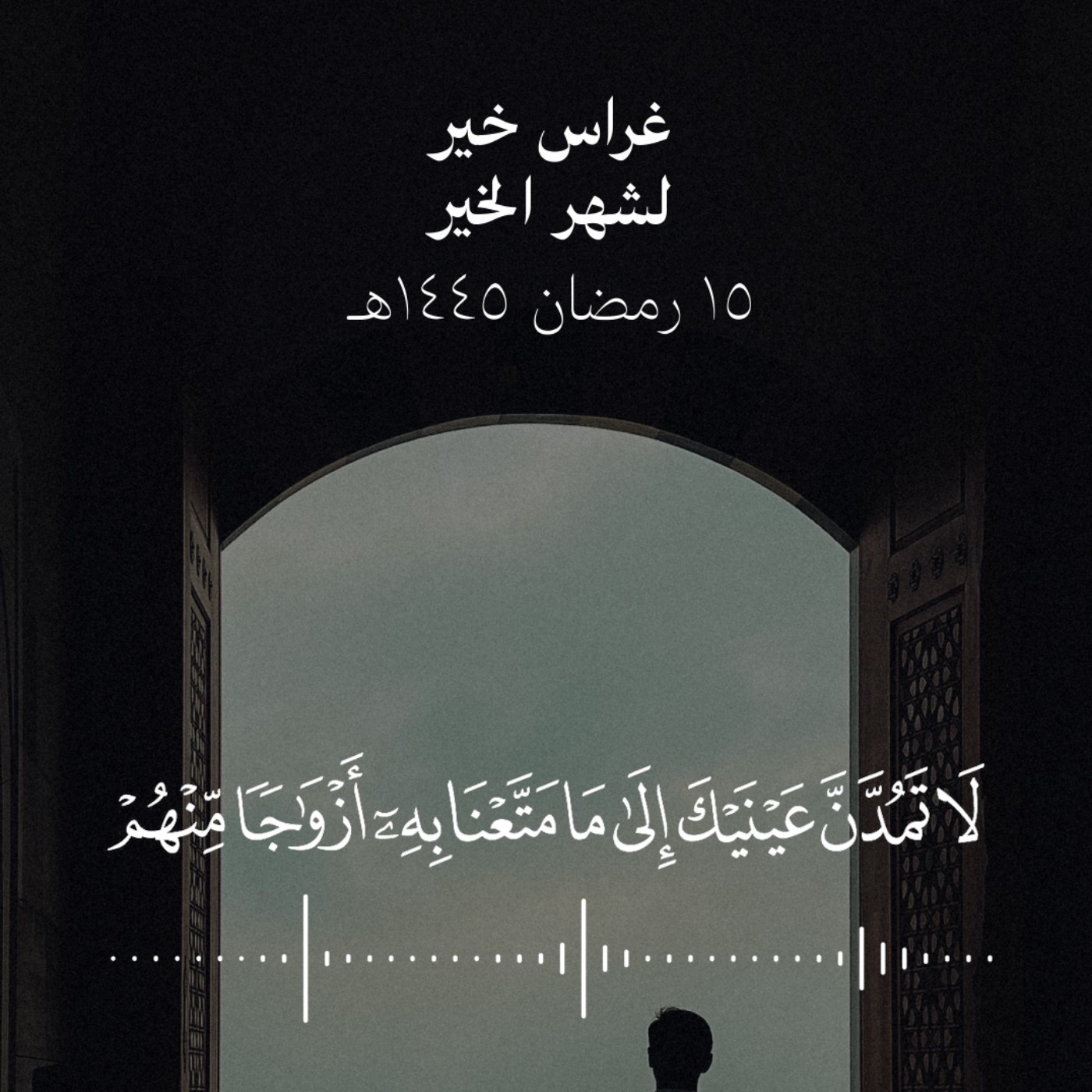 لا تمدنّ عينيك إلى ما متعنا به أزواجا منهم
