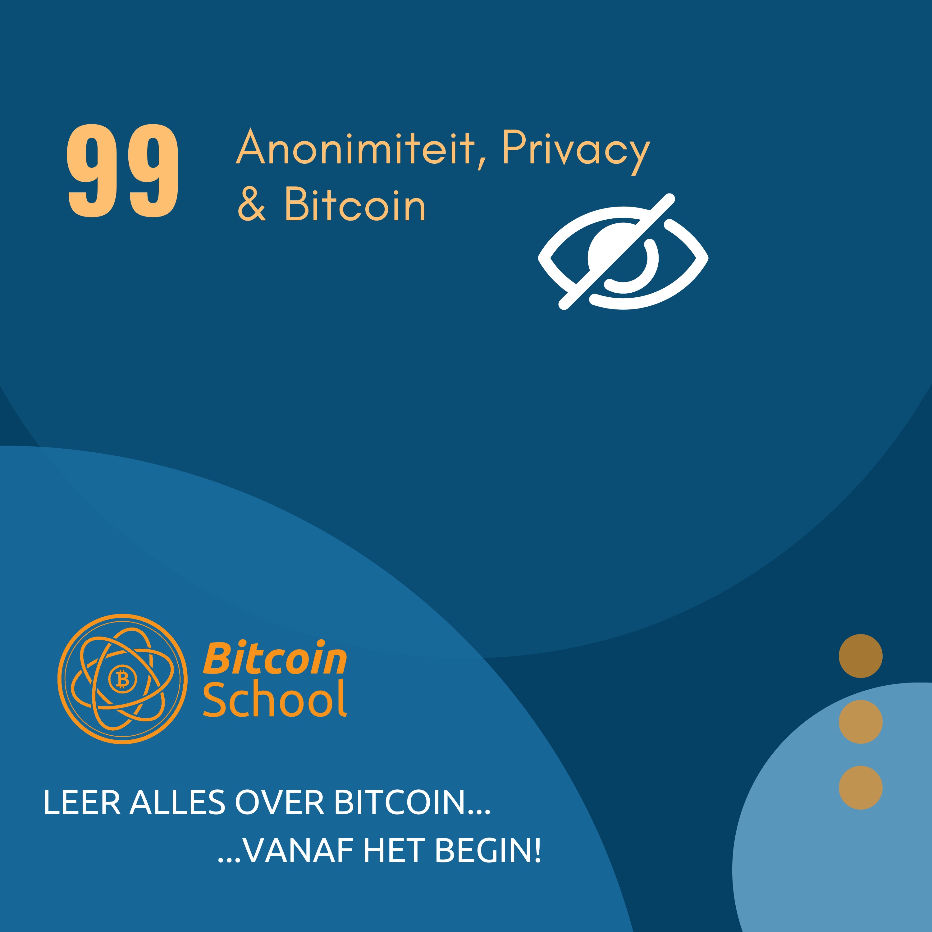 Les 99 - Bitcoin, Anonimiteit en het Belang van Privacy