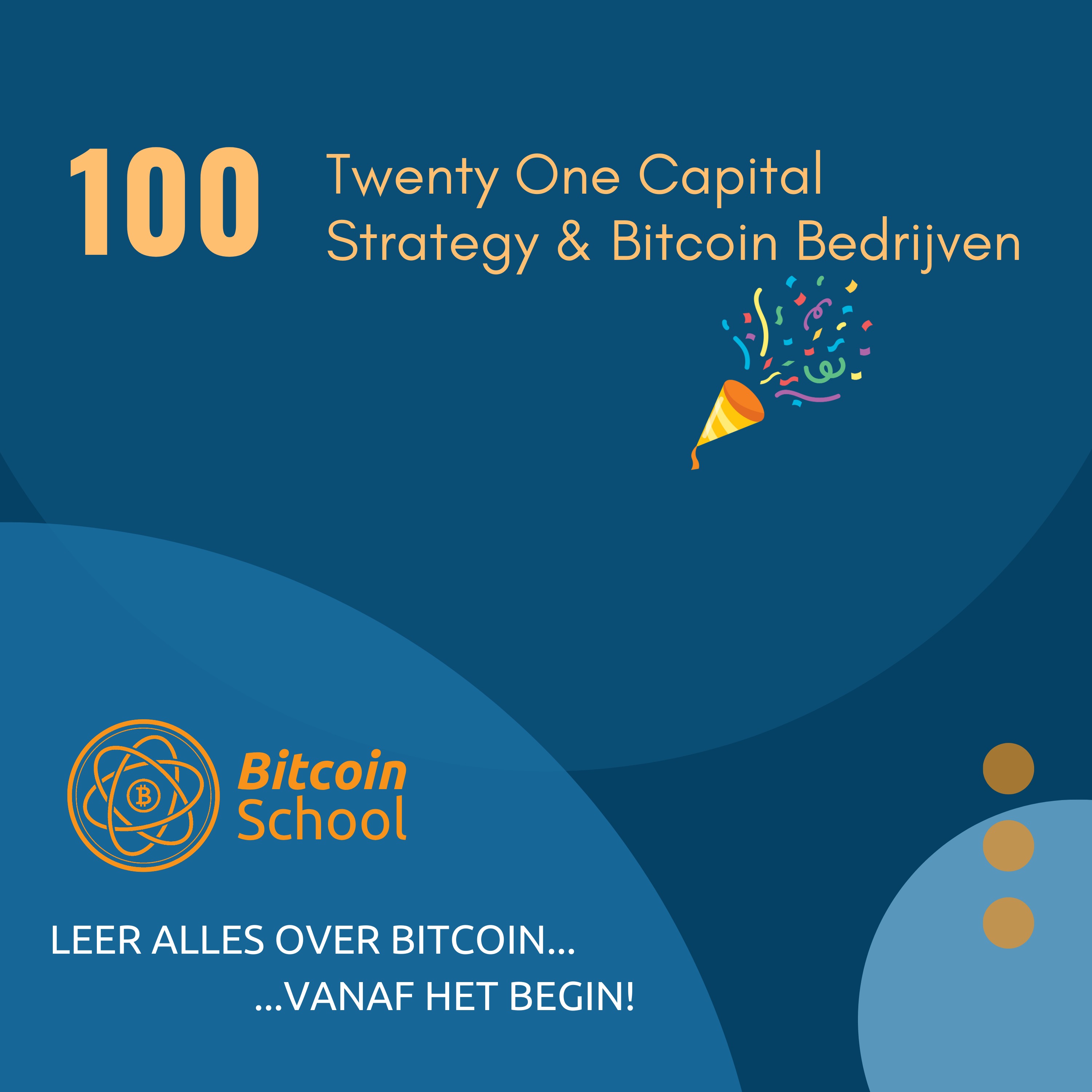 Les 100 - Twenty One Capital , (Micro) Strategy & grote Bitcoin Bedrijven