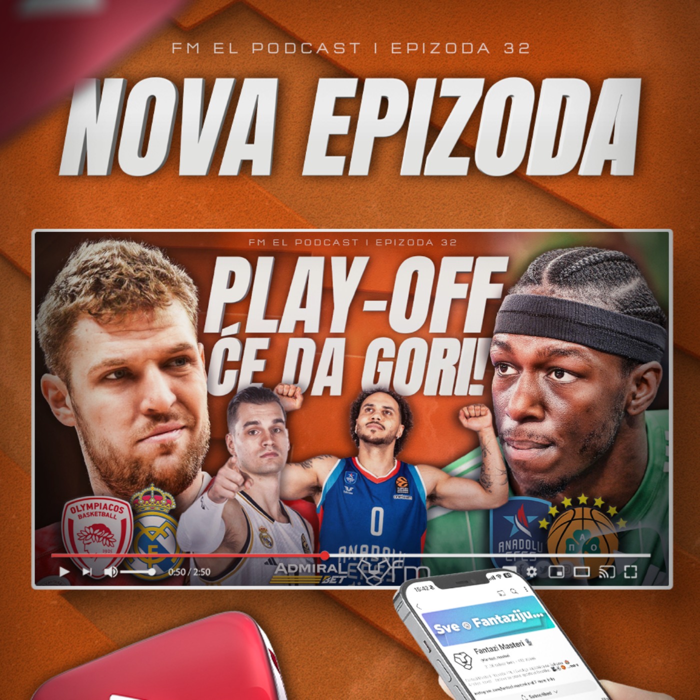 FM EL | EP 32 - POČINJE PLEJ-OF EVROLIGE! Najava, predikcije i Fantazi preporuke episode artwork
