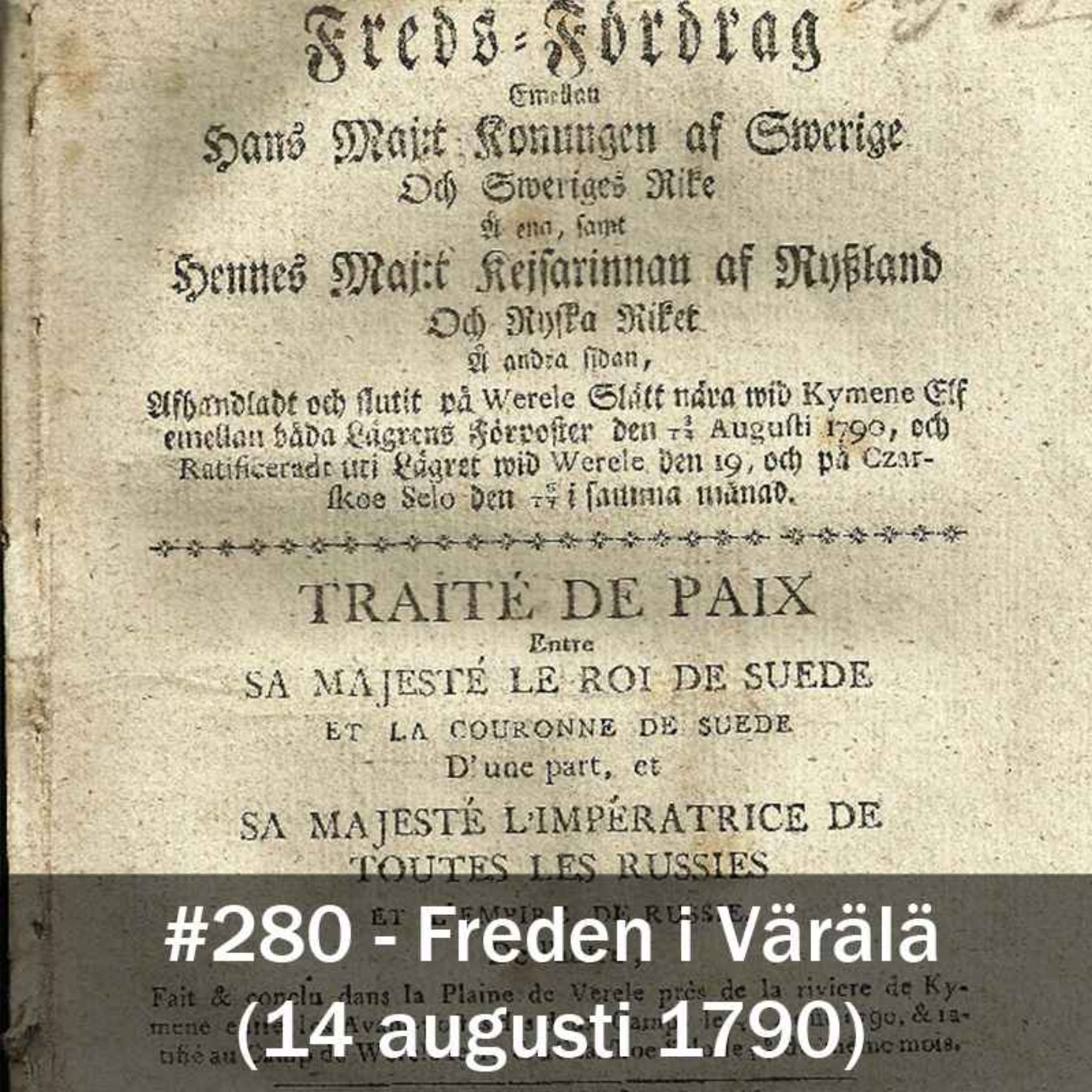 280. Freden i Värälä (14 augusti 1790) episode artwork