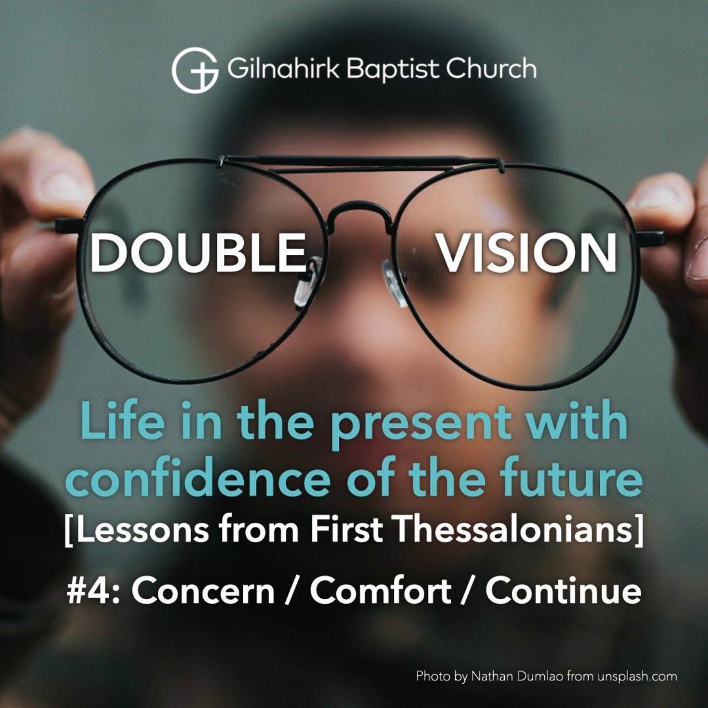 [Double Vision] #4 - Concern / Comfort / Continue (1 Thessalonians 2:17-3:13) // Paul Simpson episode artwork